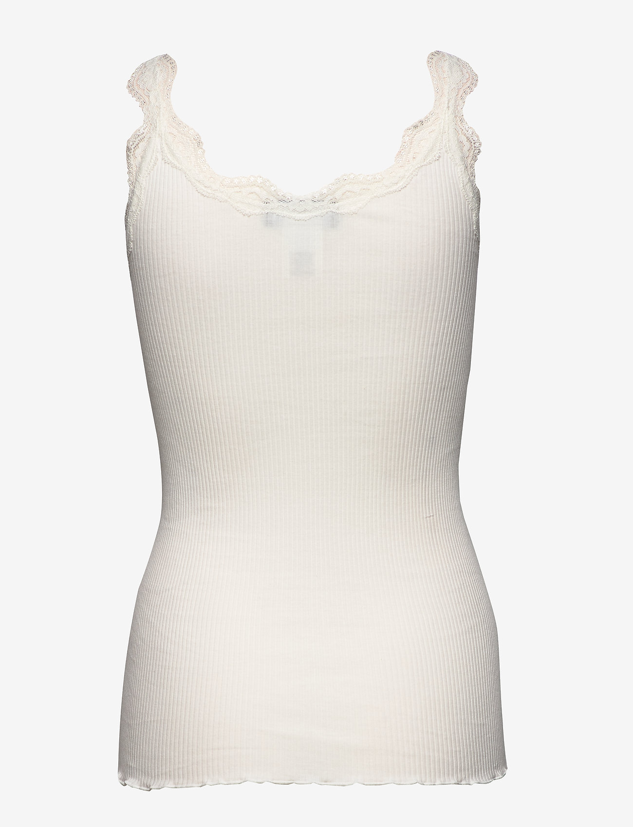 Rosemunde - Organic top w/ lace - ivory - 1
