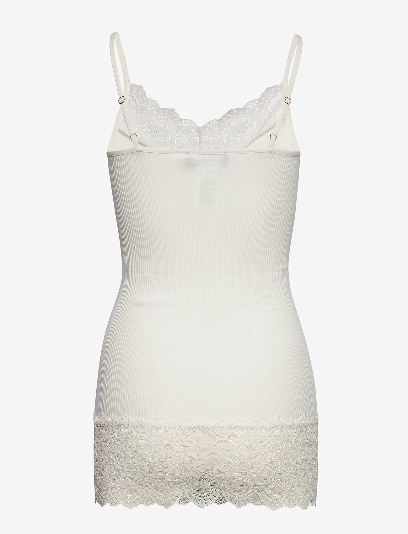 Rosemunde - Organic strap top w/ lace - ivory - 1