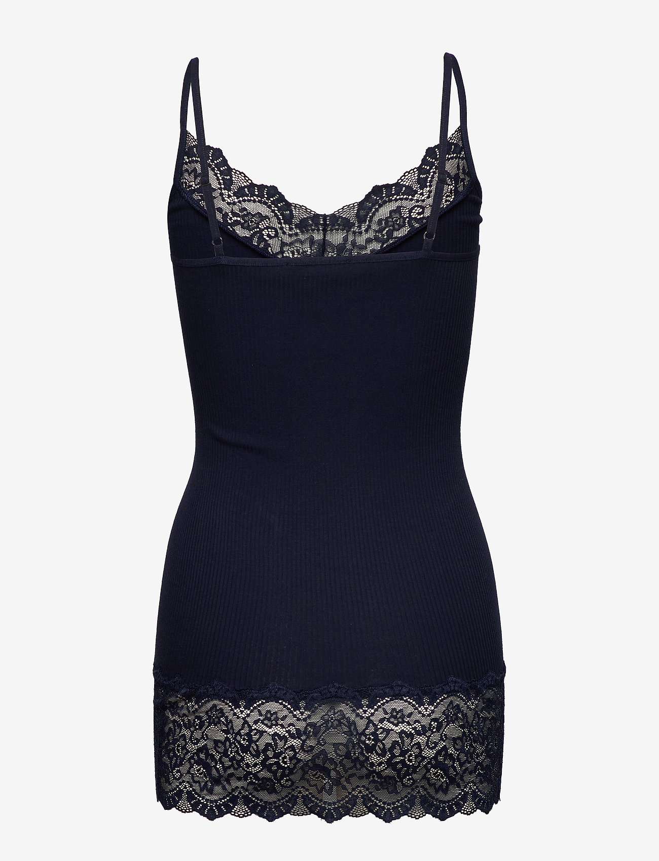 Rosemunde - Organic strap top w/ lace - navy - 1