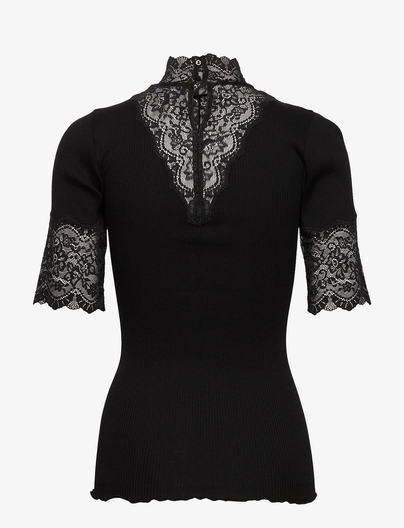Rosemunde - Organic t-shirt turtleneck regular - black - 1
