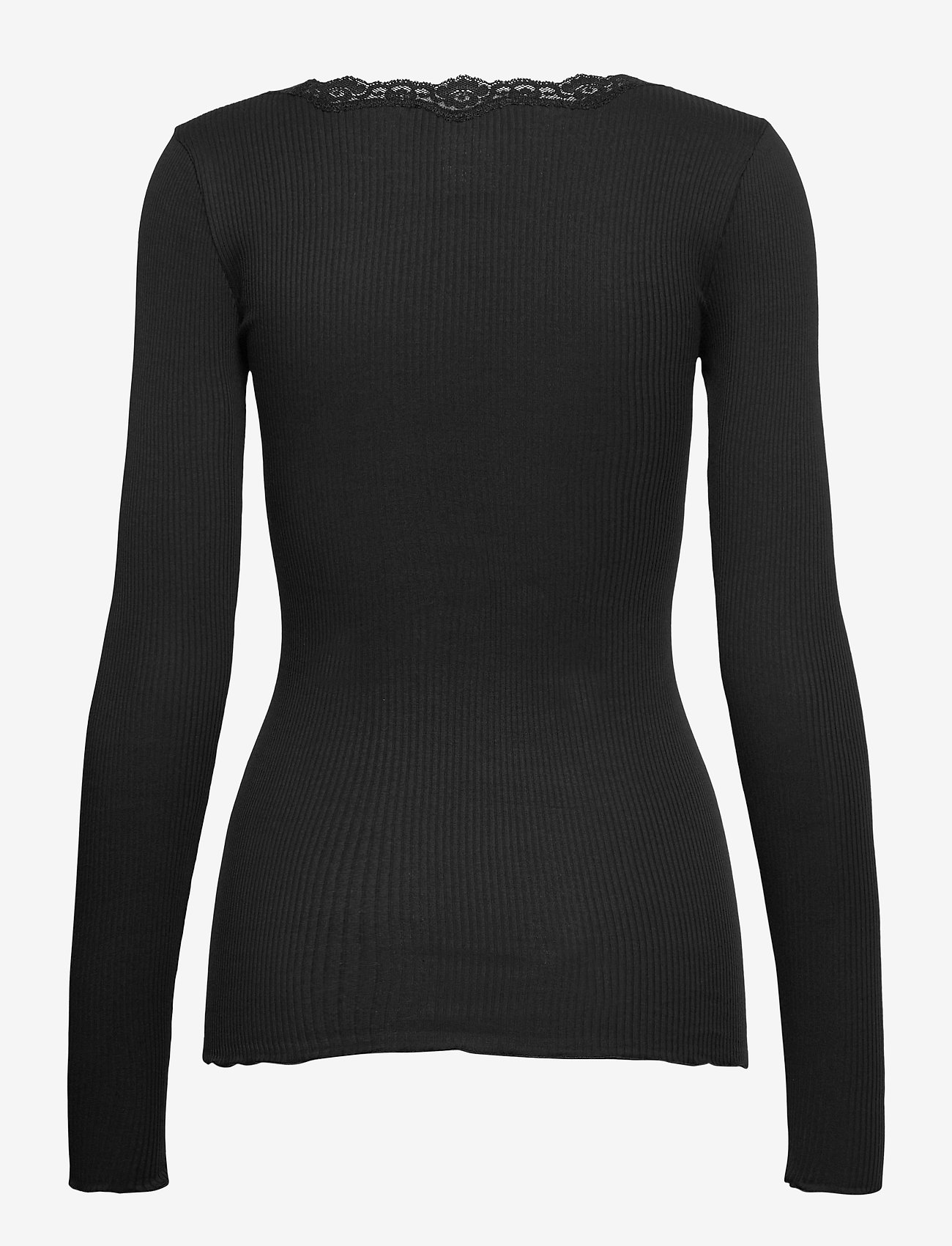 Rosemunde - Organic t-shirt w/ lace - black - 1