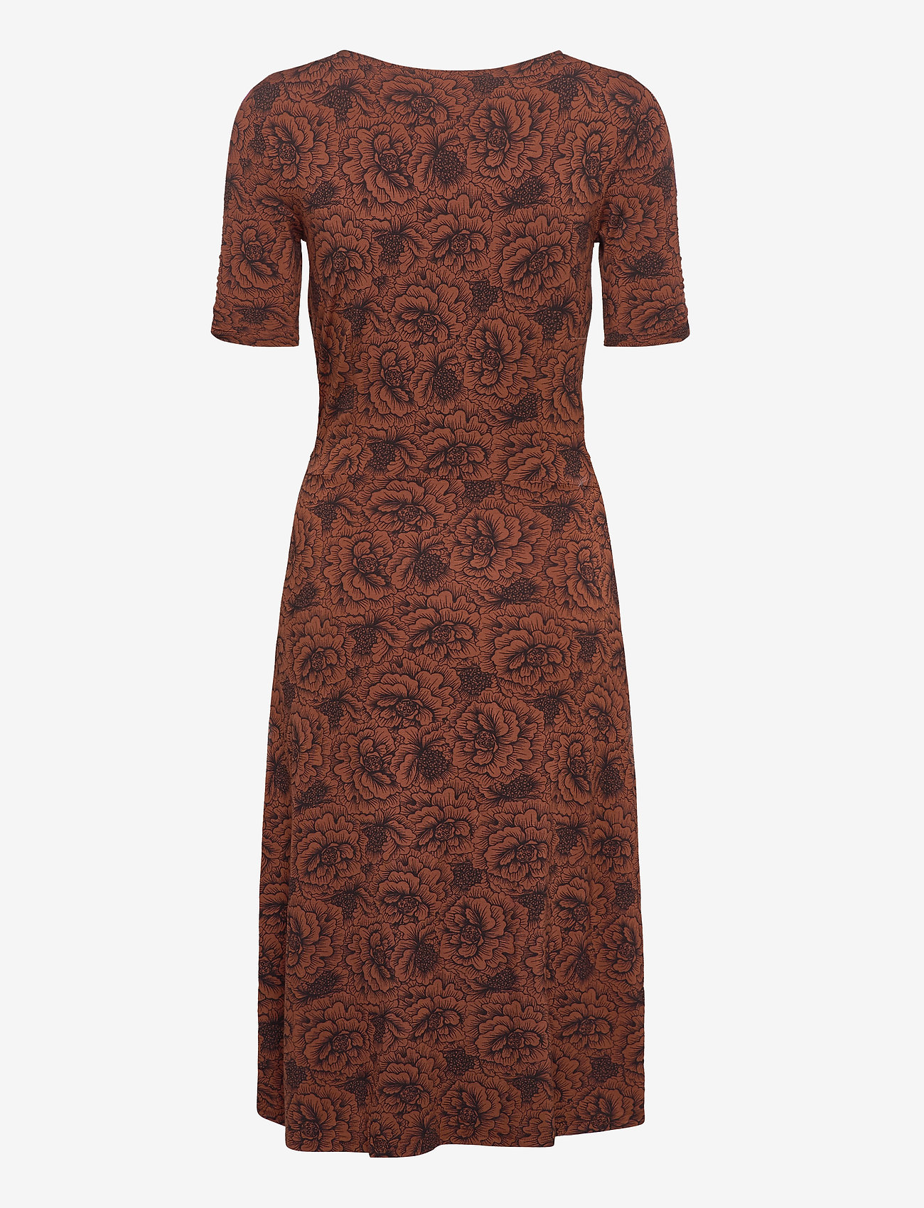 Rosemunde - Dress - amber brown rose print - 1