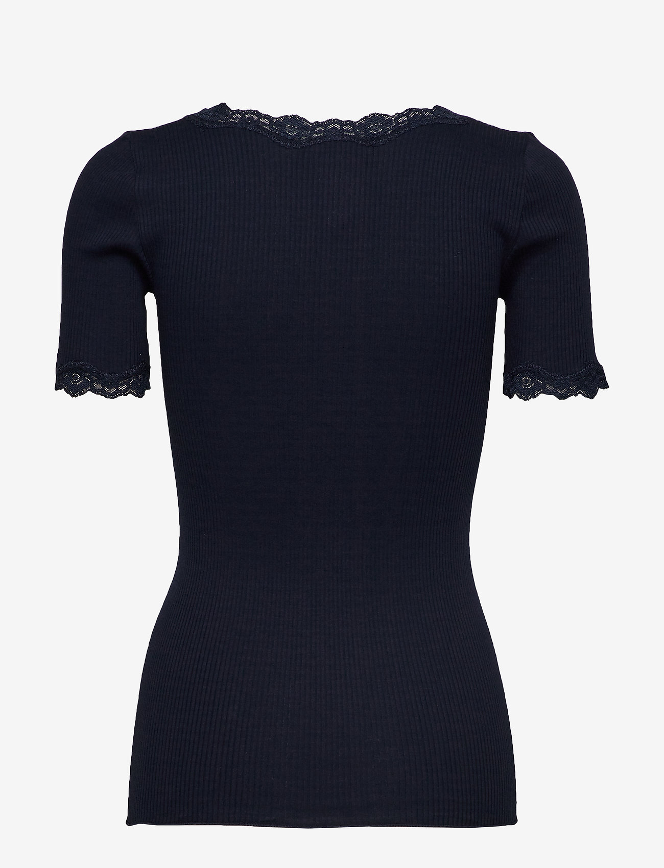 Rosemunde - Organic t-shirt regular ss w/ rev,v - navy - 1