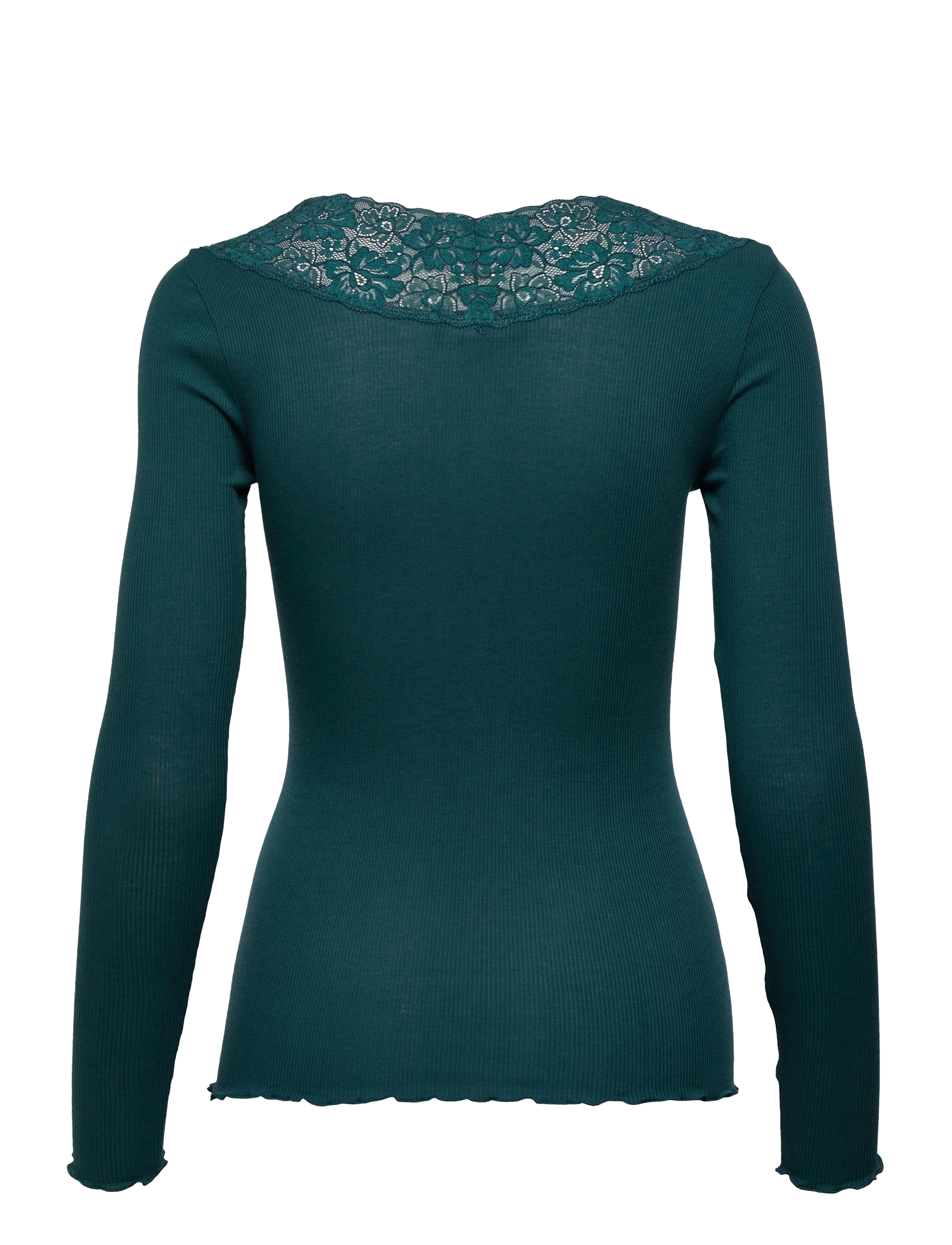 Rosemunde - Organic t-shirt w/ lace - deep sea - 1