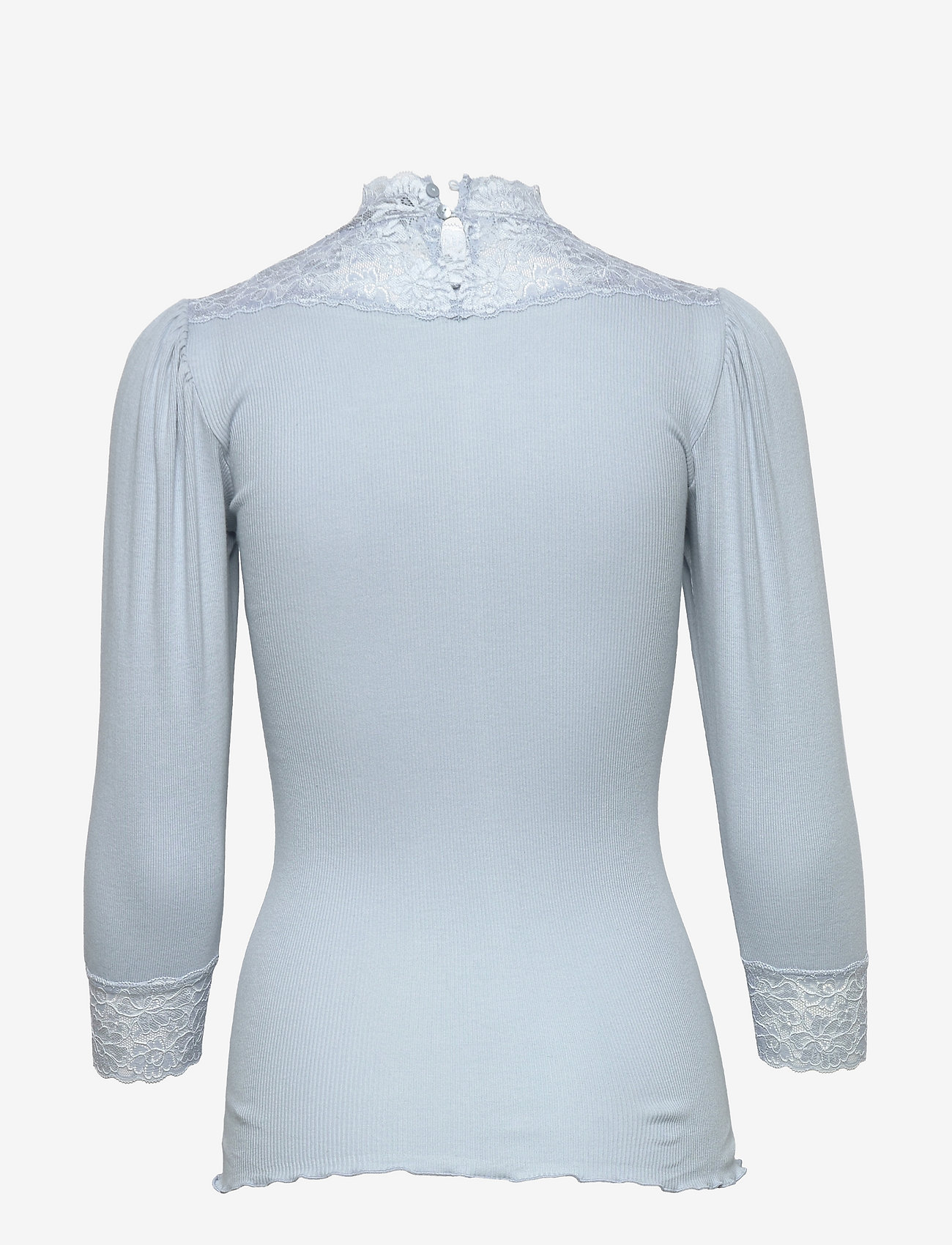 Rosemunde - Organic t-shirt w/ lace - powder blue - 1
