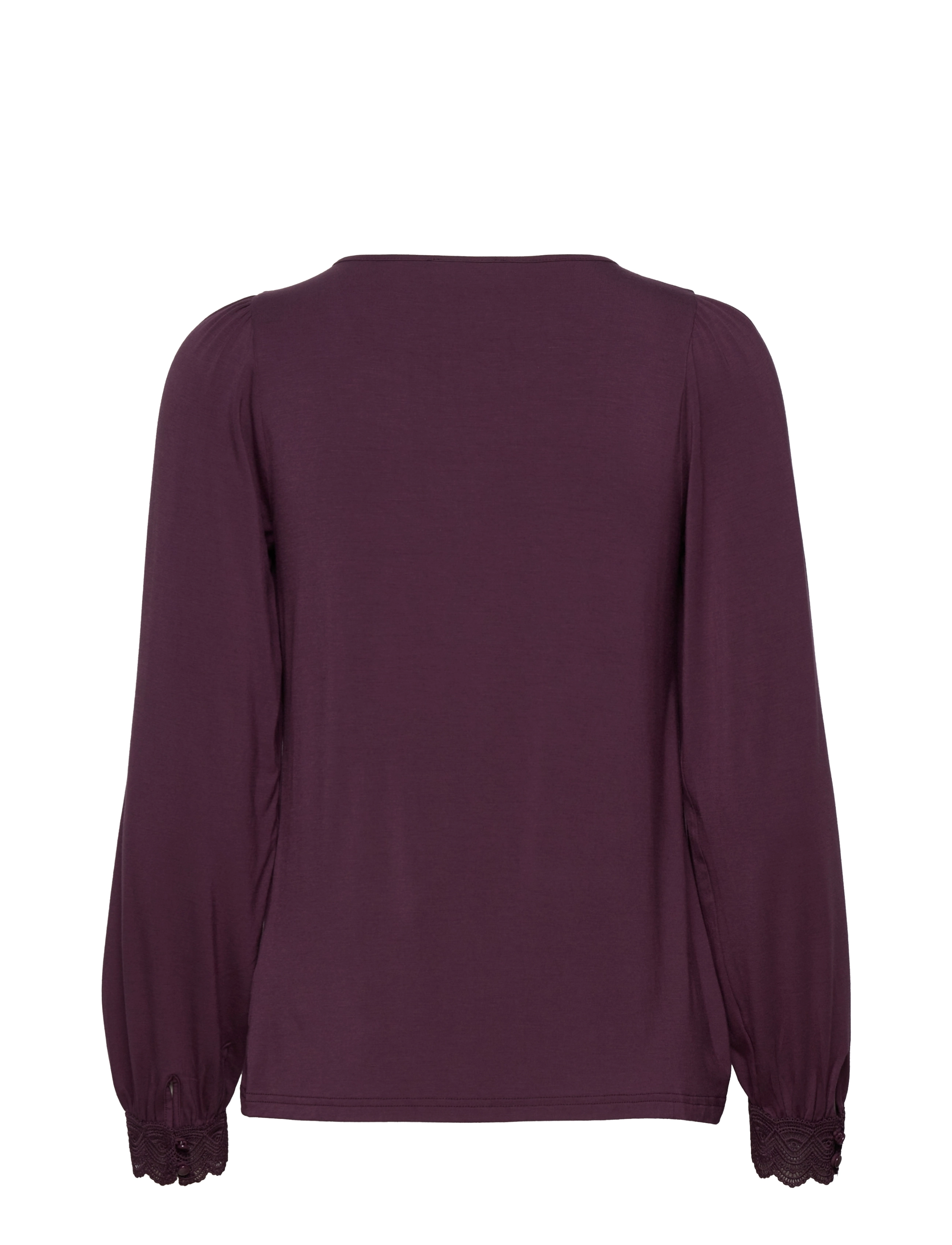 Rosemunde - T-shirt ls - aubergine - 1