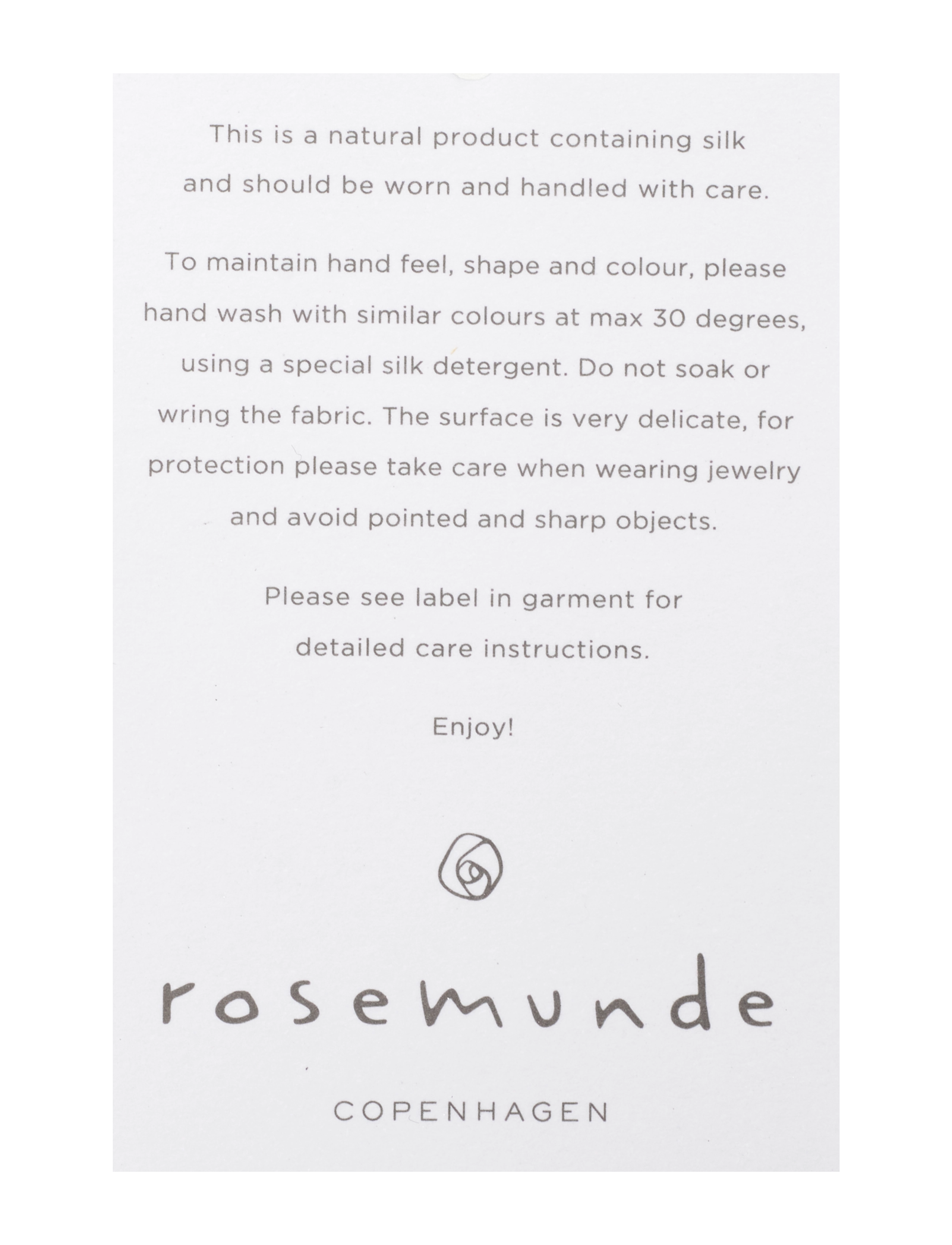 Rosemunde - Silk t-shirt w/ roller neck - moonstone - 2