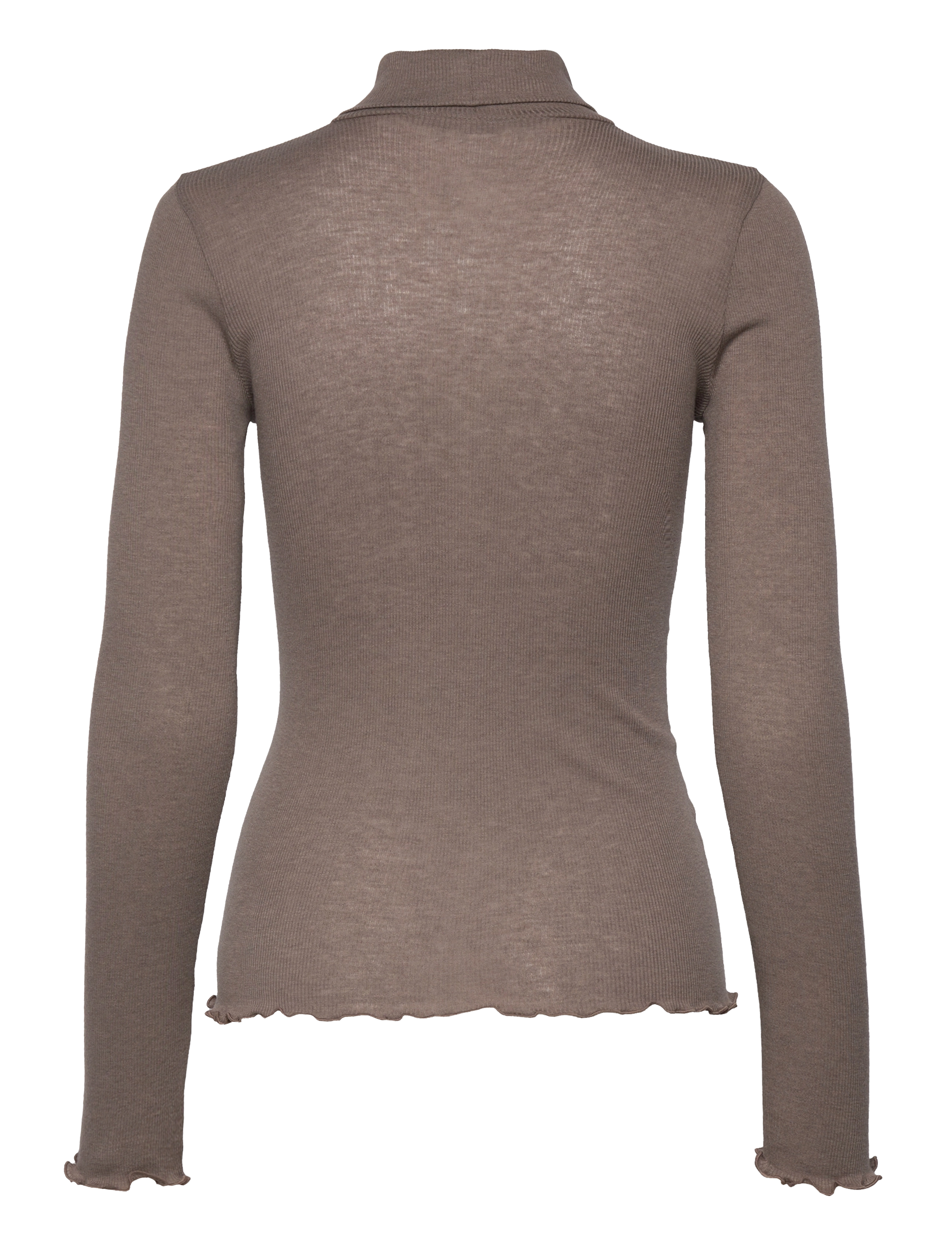 Rosemunde - RWBurlington Wool LS T-neck T-shirt - langärmlige tops - falcon - 1