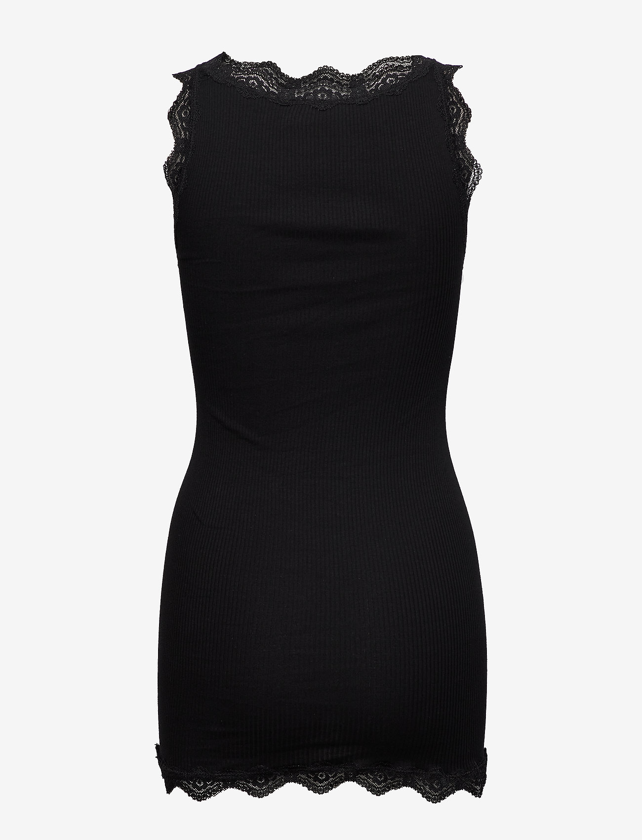 Rosemunde - Top long w/vintage lace - black - 1