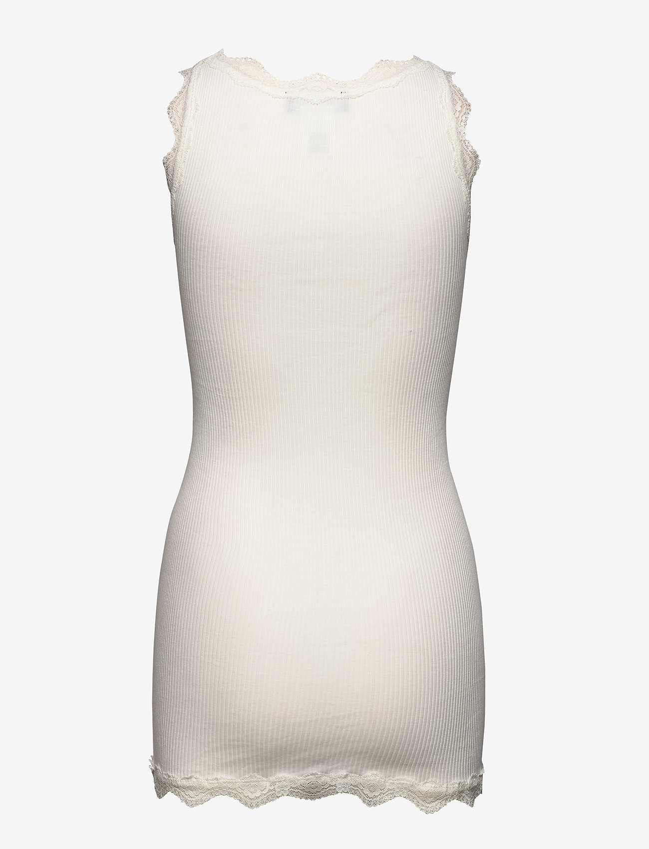 Rosemunde - Top long w/vintage lace - ivory - 1