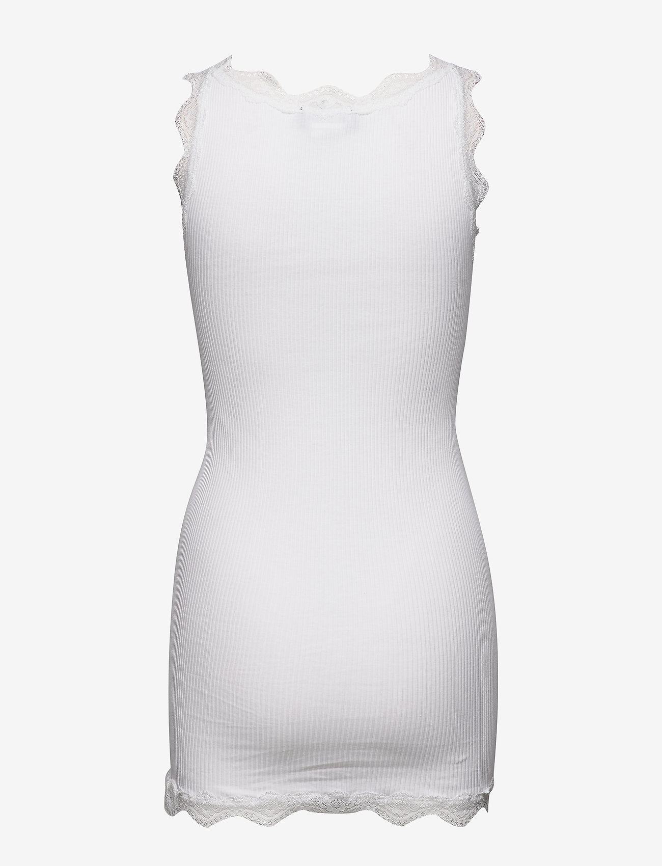 Rosemunde - Top long w/vintage lace - new white - 1