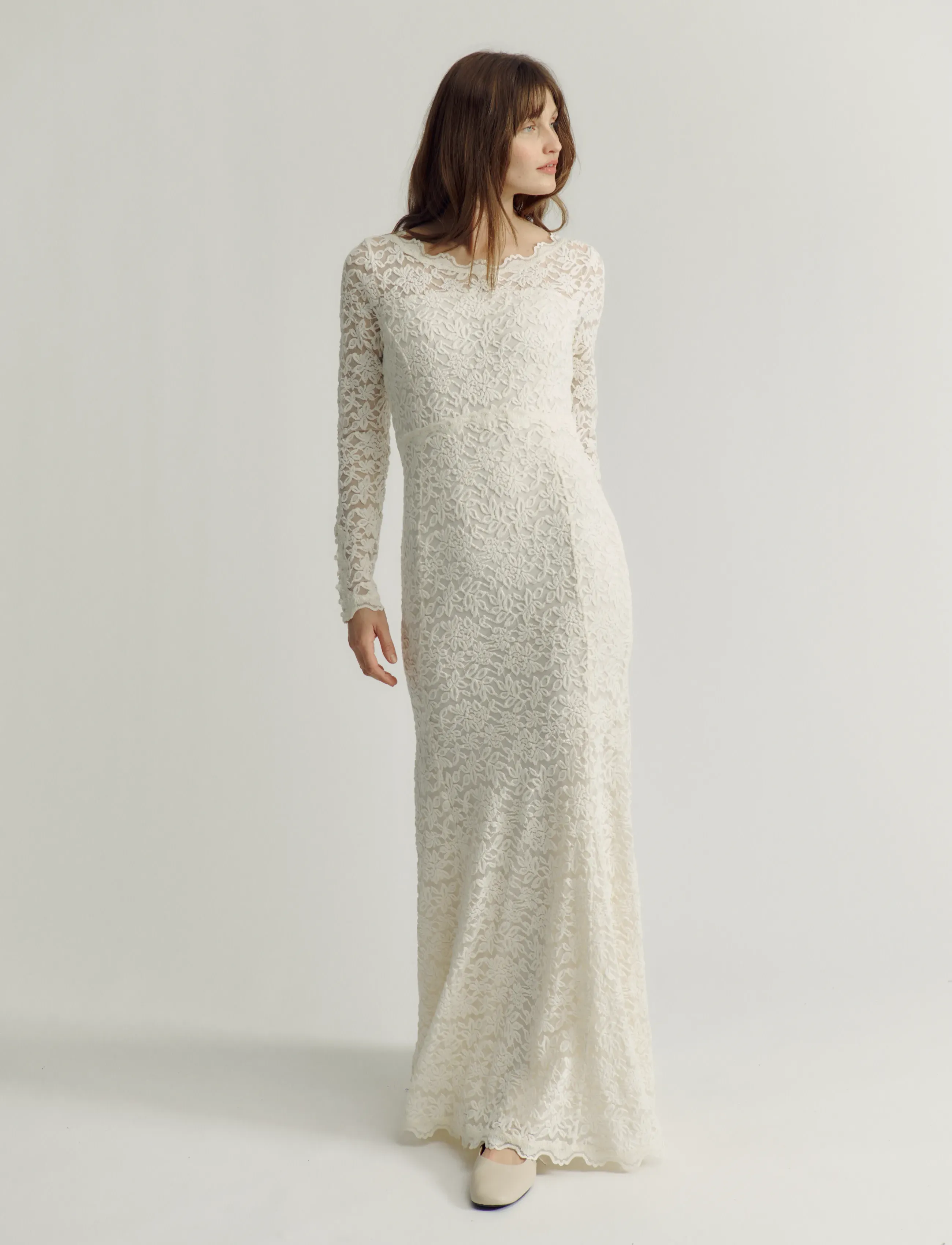 Rosemunde - RWDelicia LS Maxi Bridal Dress - brautkleider - ivory - 3
