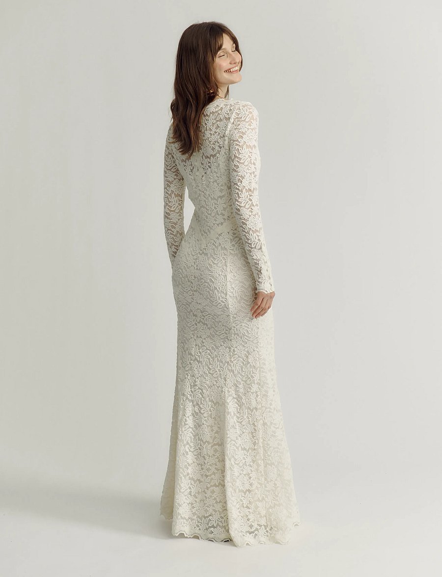 Rosemunde - RWDelicia LS Maxi Bridal Dress - brautkleider - ivory - 5