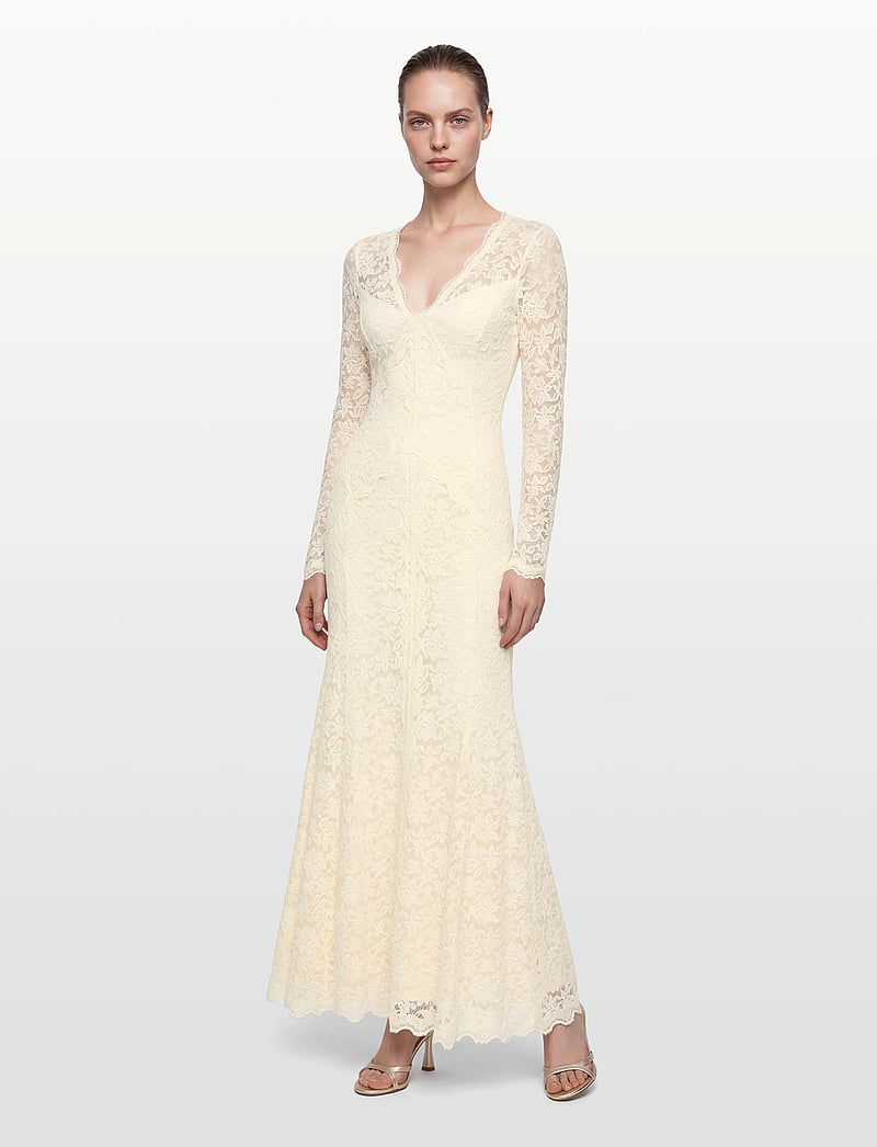 Rosemunde - RWDelicia Long Dress - sukienki koronkowe - ivory - 0