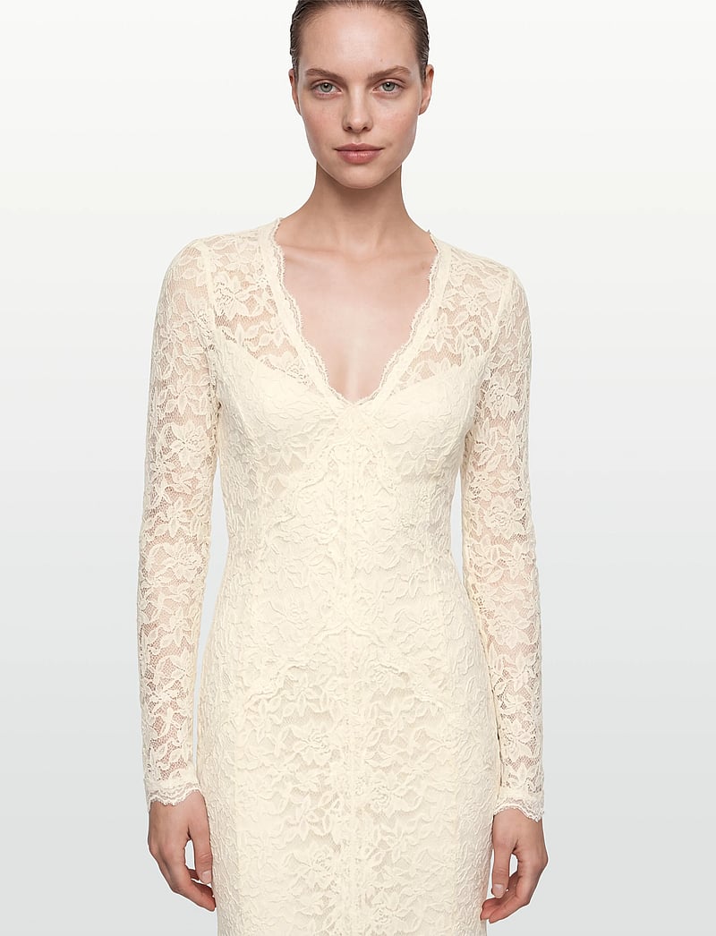 Rosemunde - RWDelicia Long Dress - sukienki koronkowe - ivory - 3