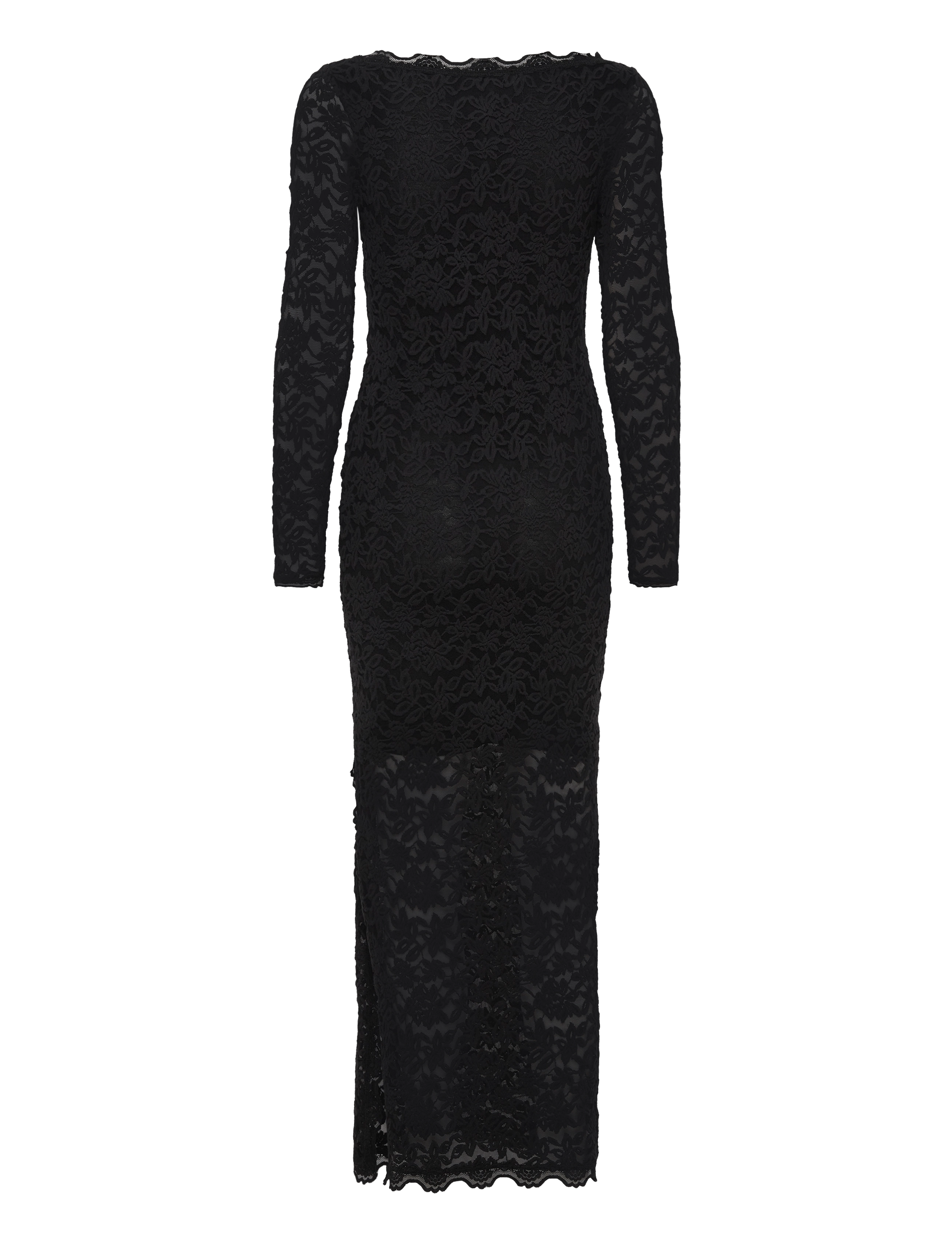 Rosemunde - RWDelicia Long Dress - spetsklänningar - black - 2