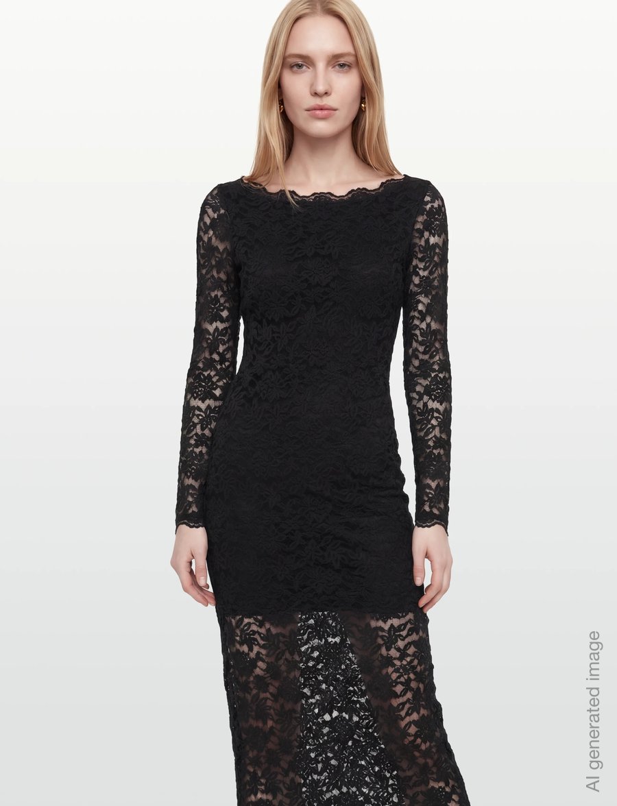 Rosemunde - RWDelicia Long Dress - blondekjoler - black - 4