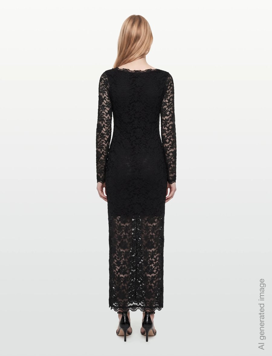 Rosemunde - RWDelicia Long Dress - blondekjoler - black - 5