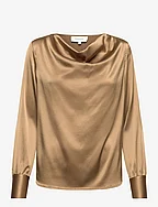 Silk blouse - ANTIQUE BRONZE