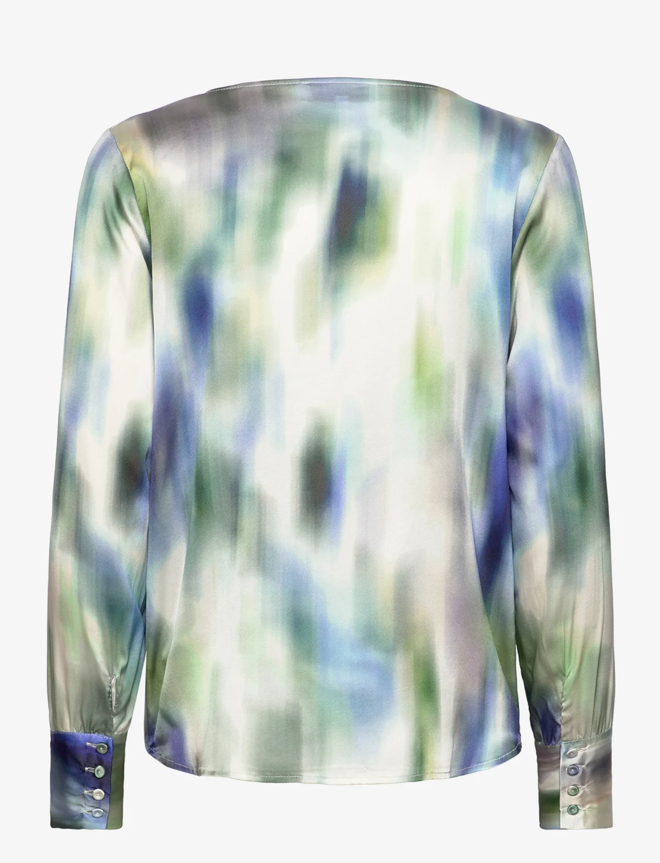 Rosemunde - Silk blouse - blouses met lange mouwen - light watercolor print - 1