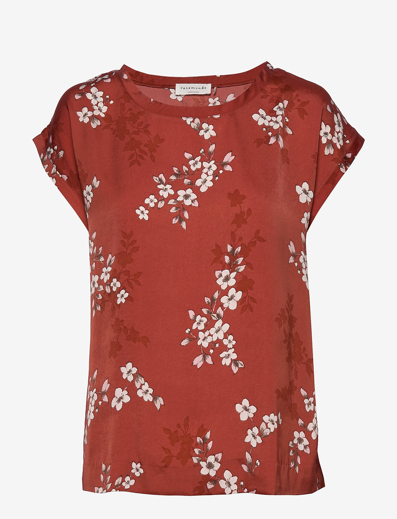 Rosemunde - Blouse ss - red cherry bloom print - 0