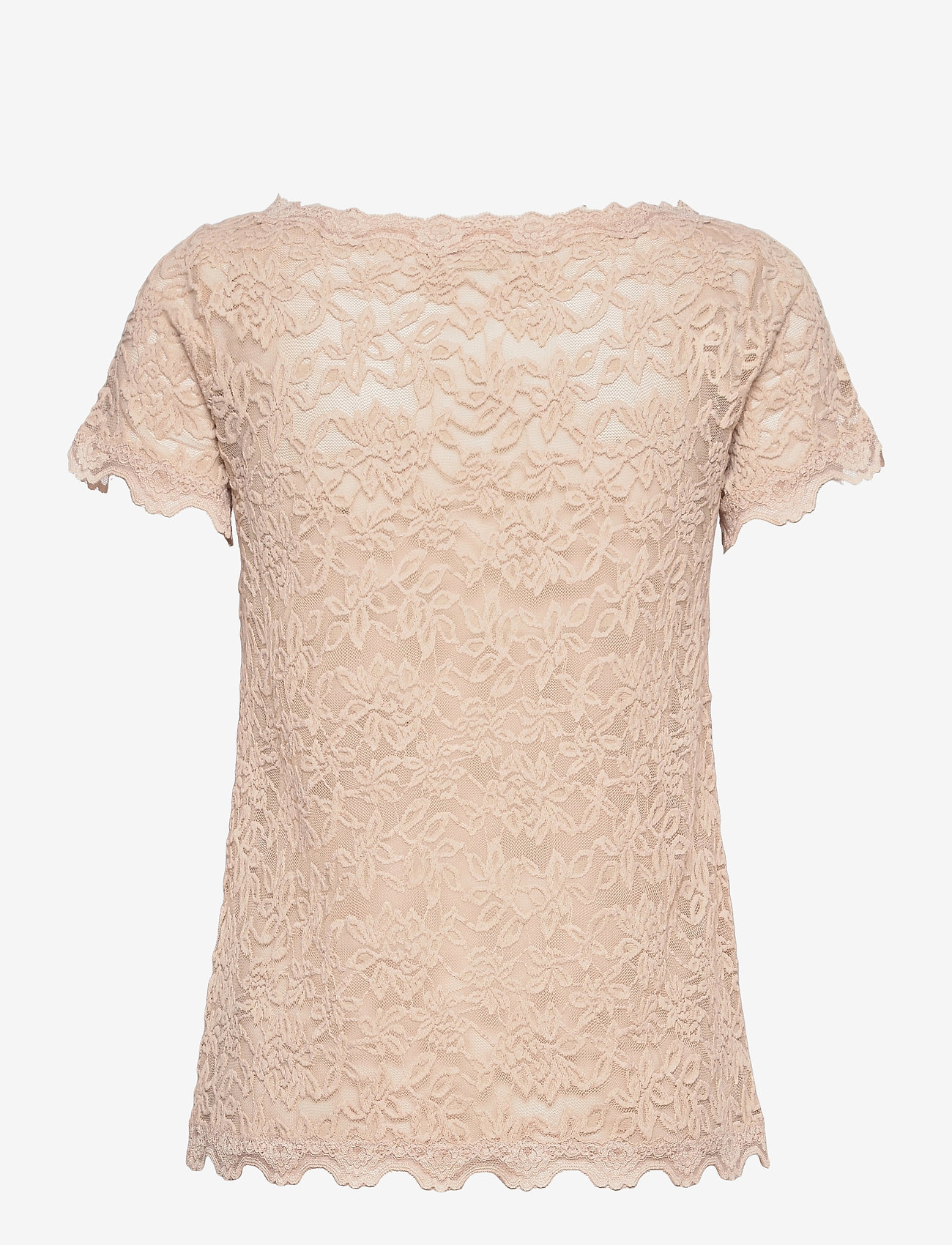 Rosemunde - Full lace t-shirt - misty sand - 1