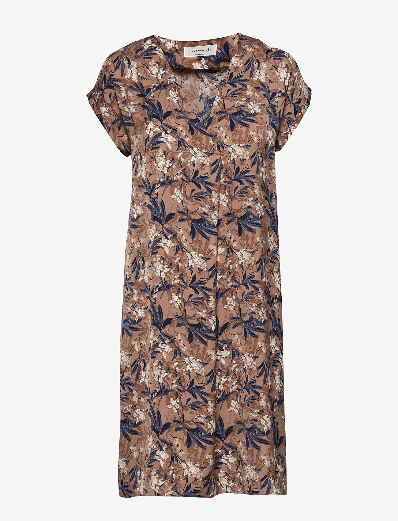 Rosemunde - Dress ss - nougat poetic leaf print - 0