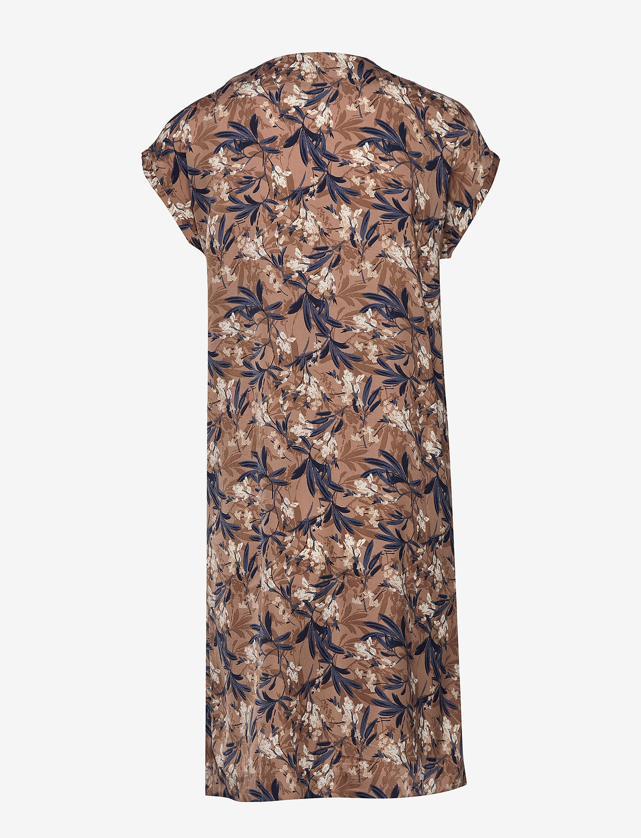 Rosemunde - Dress ss - nougat poetic leaf print - 1