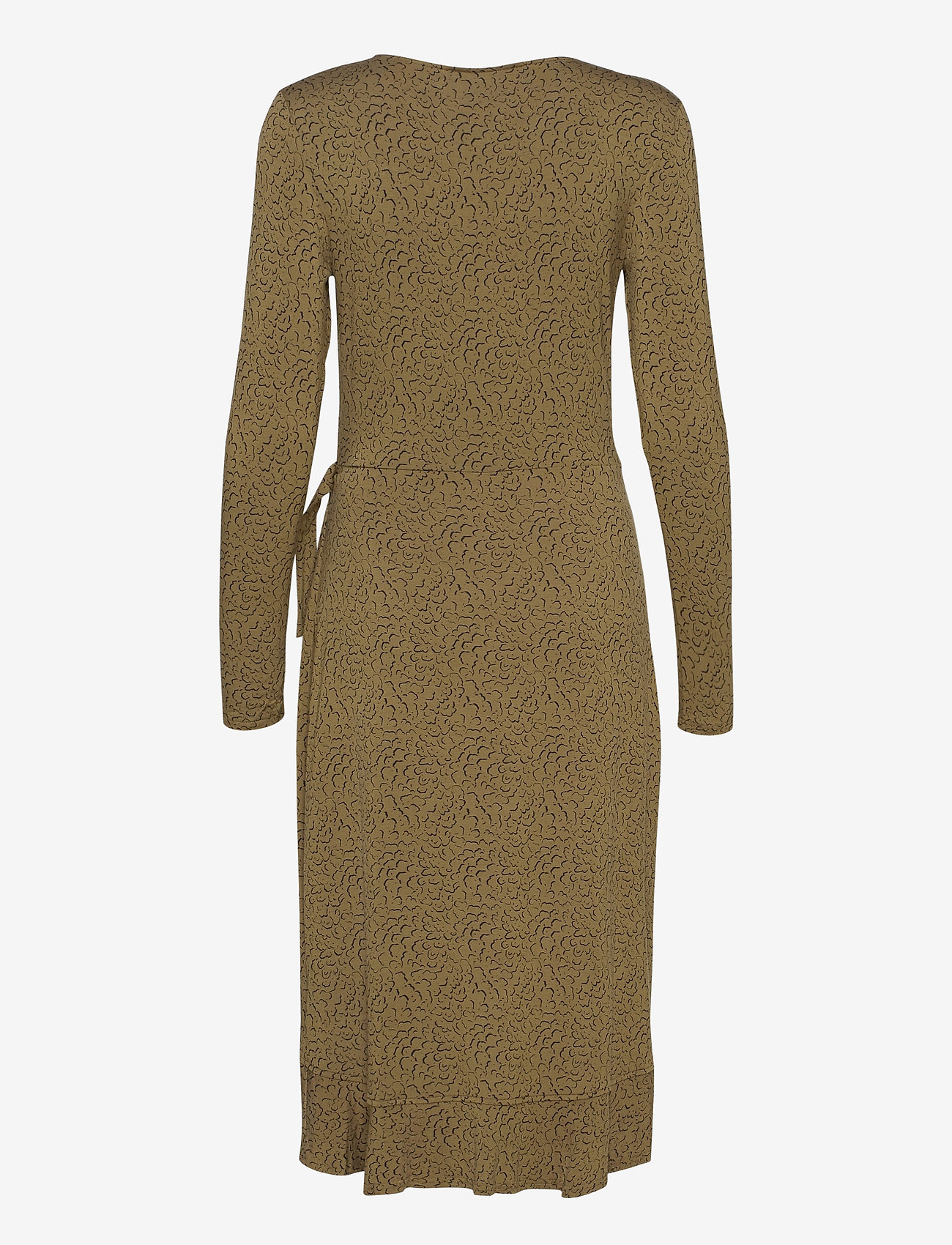 Rosemunde - Dress ls - green whirlwind print - 1