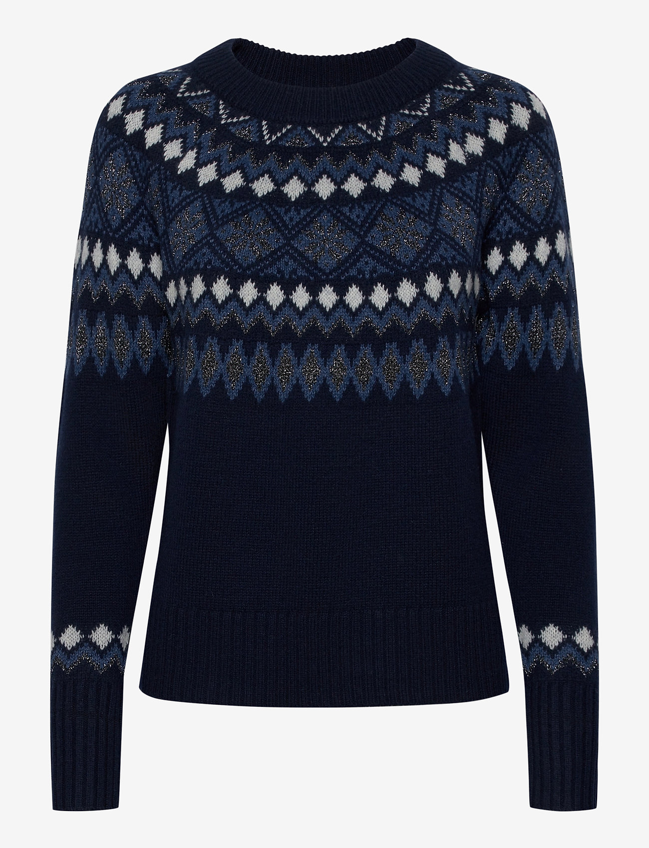 Rosemunde - Pullover ls - navy light blue w/ dark shimmer - 0