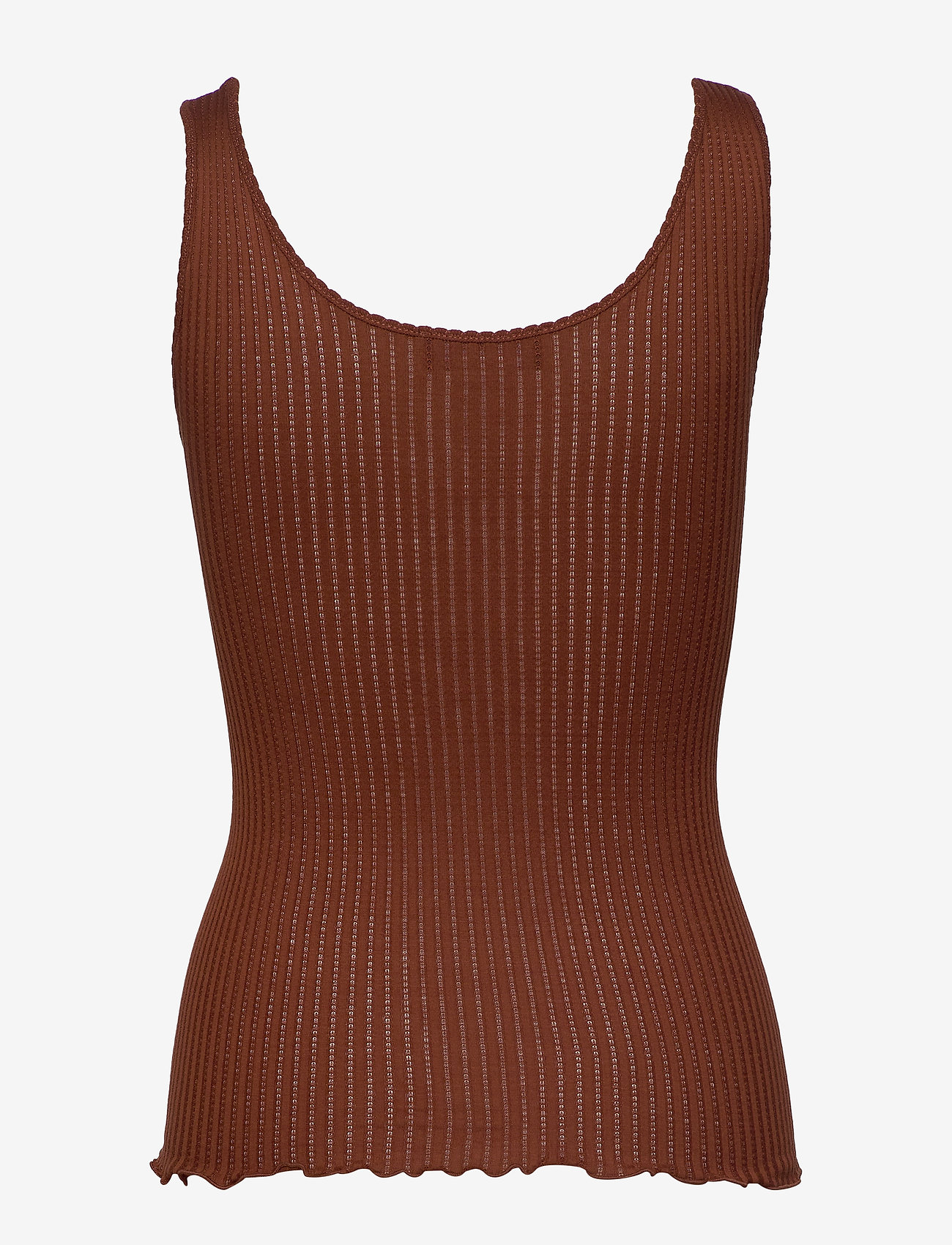 Rosemunde - Silk top regular - amber brown - 1