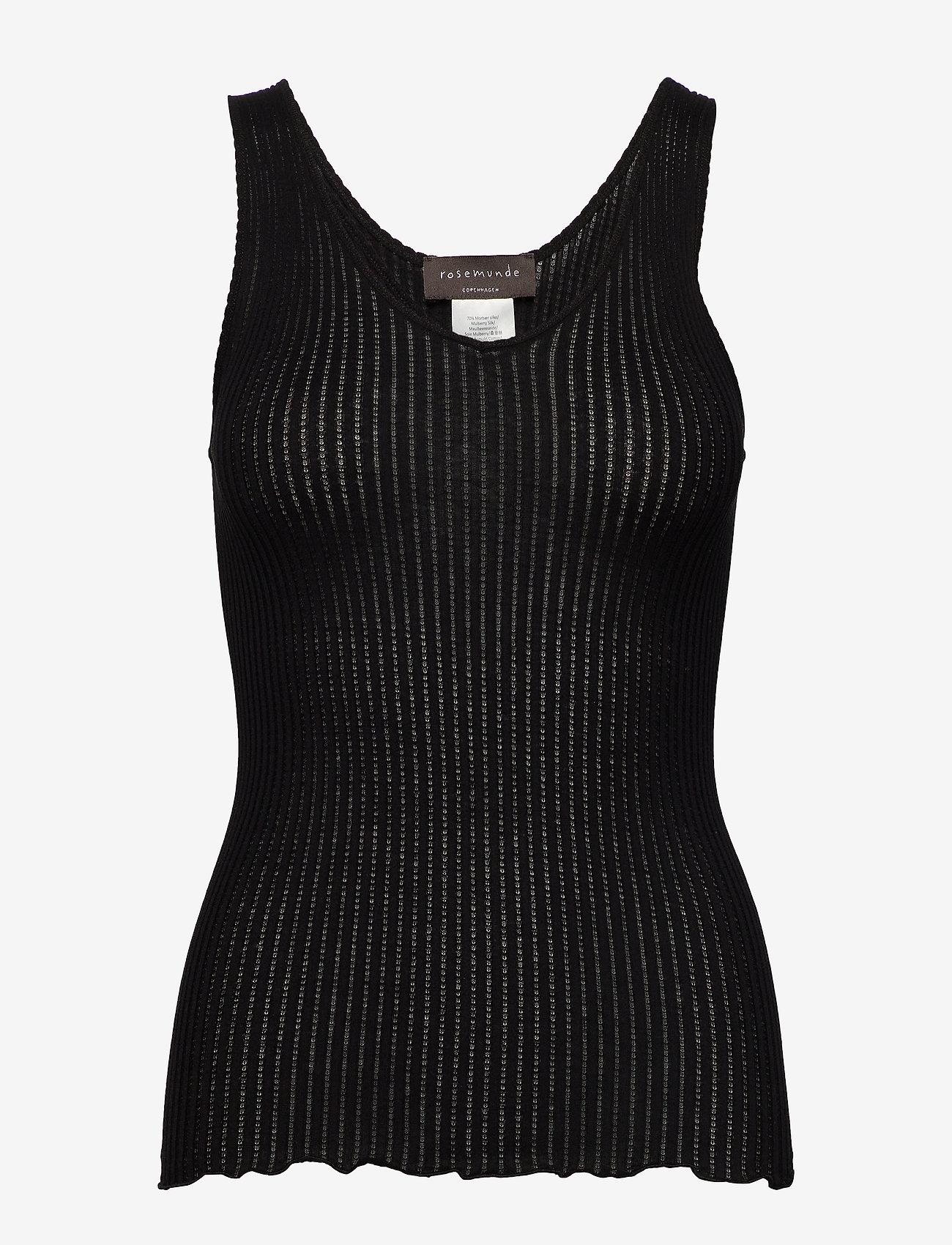 Silk top regular - BLACK