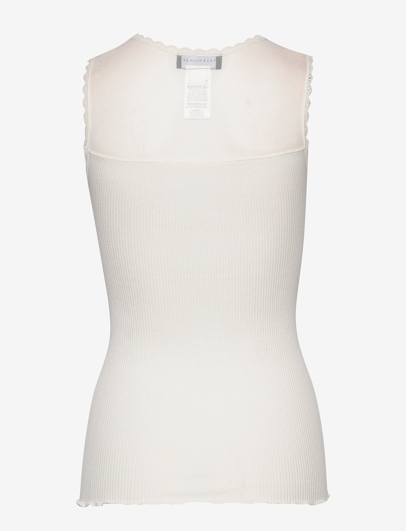 Rosemunde - Silk top regular w/mesh - ivory - 1