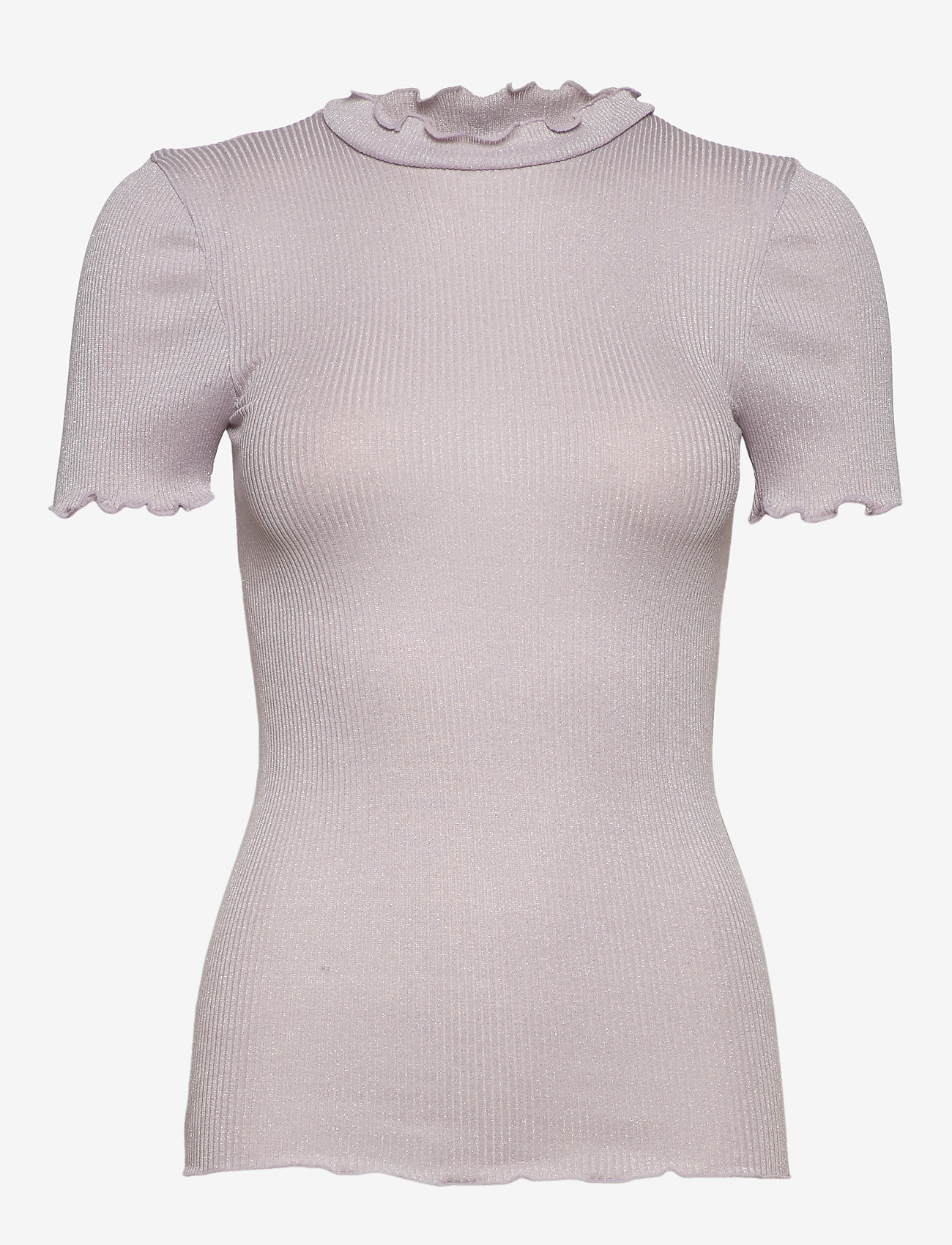 Rosemunde - Silk t-shirt regular ss w/lurex - iris purple shine - 0