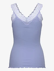 Rosemunde - Organic top w/ lace - lowest prices - blue heaven - 1