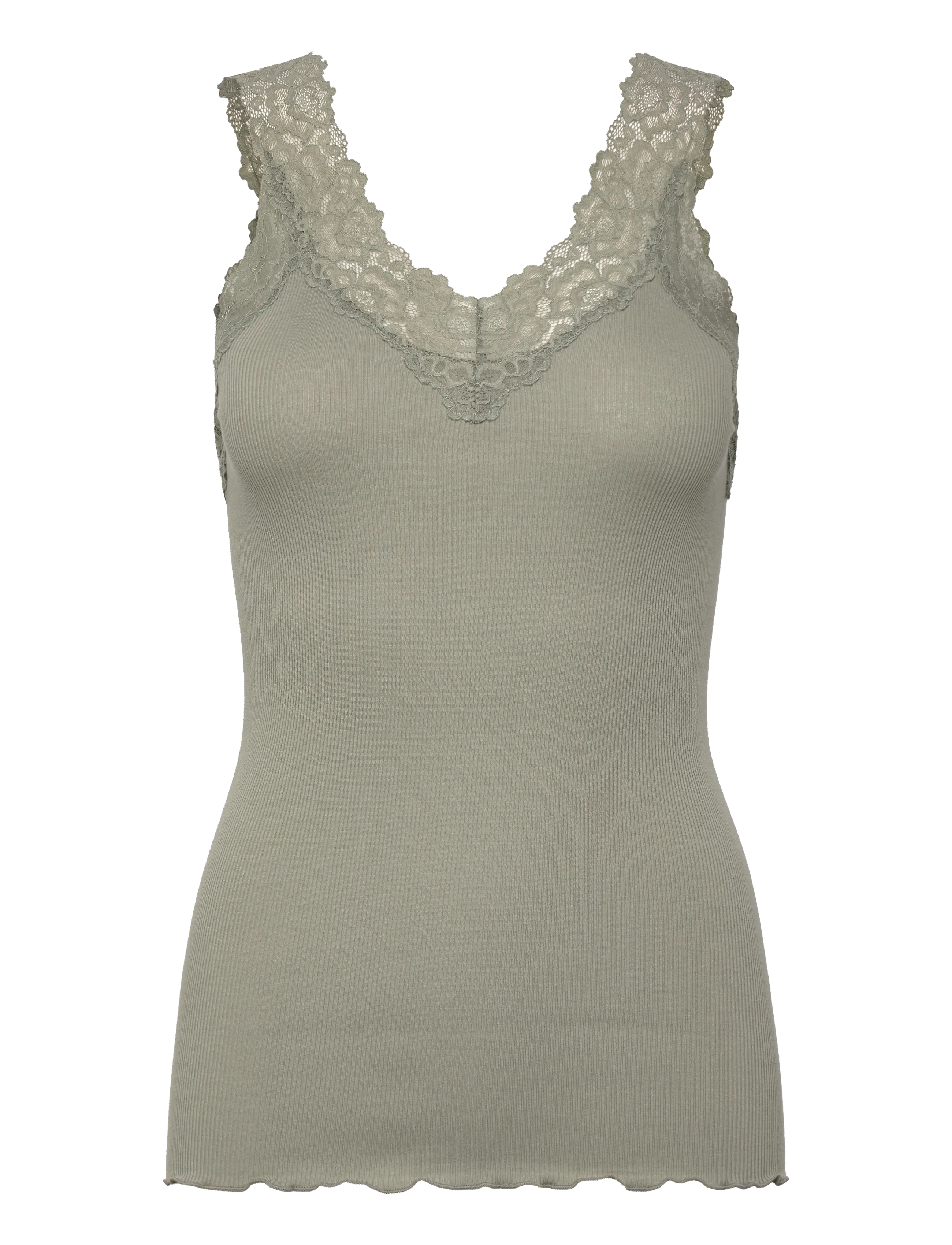 Rosemunde RWBernadine Organic Cotton SL Lace - Tøj - DRIED SAGE / khaki/green