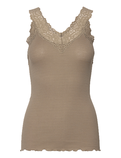 Rosemunde RWBernadine Organic Cotton SL Lace Top - Varrukateta topid - LAUREL OAK / khaki/green