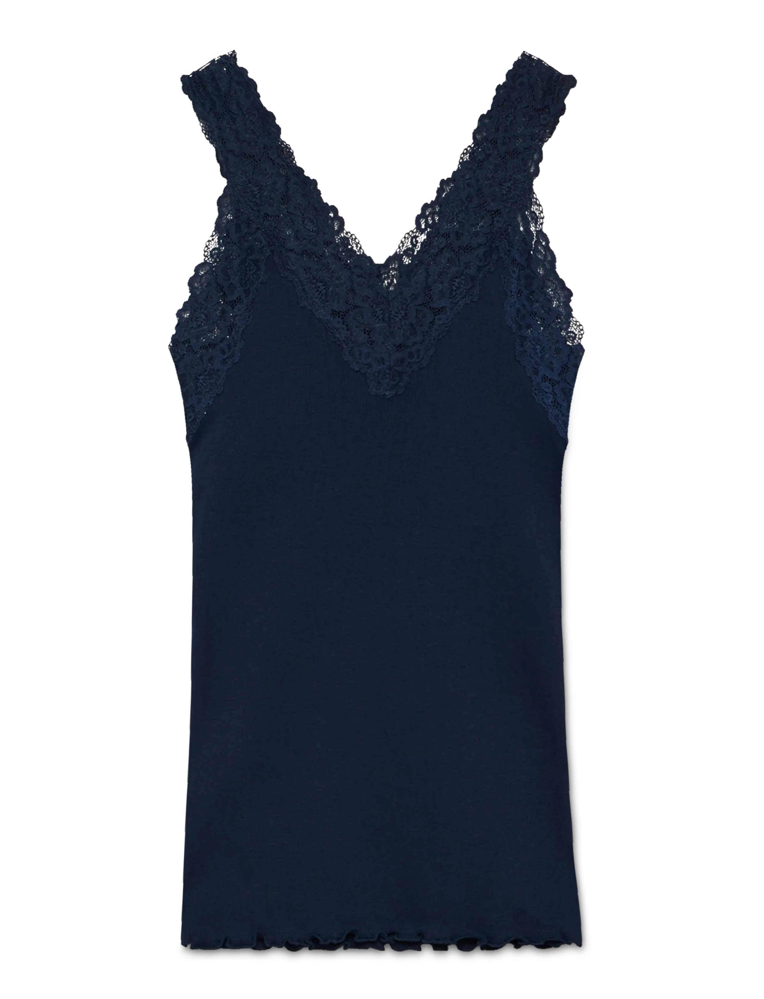 Rosemunde RWBernadine Organic Cotton SL Lace - T-Shirts & Tops - NAVY / navy