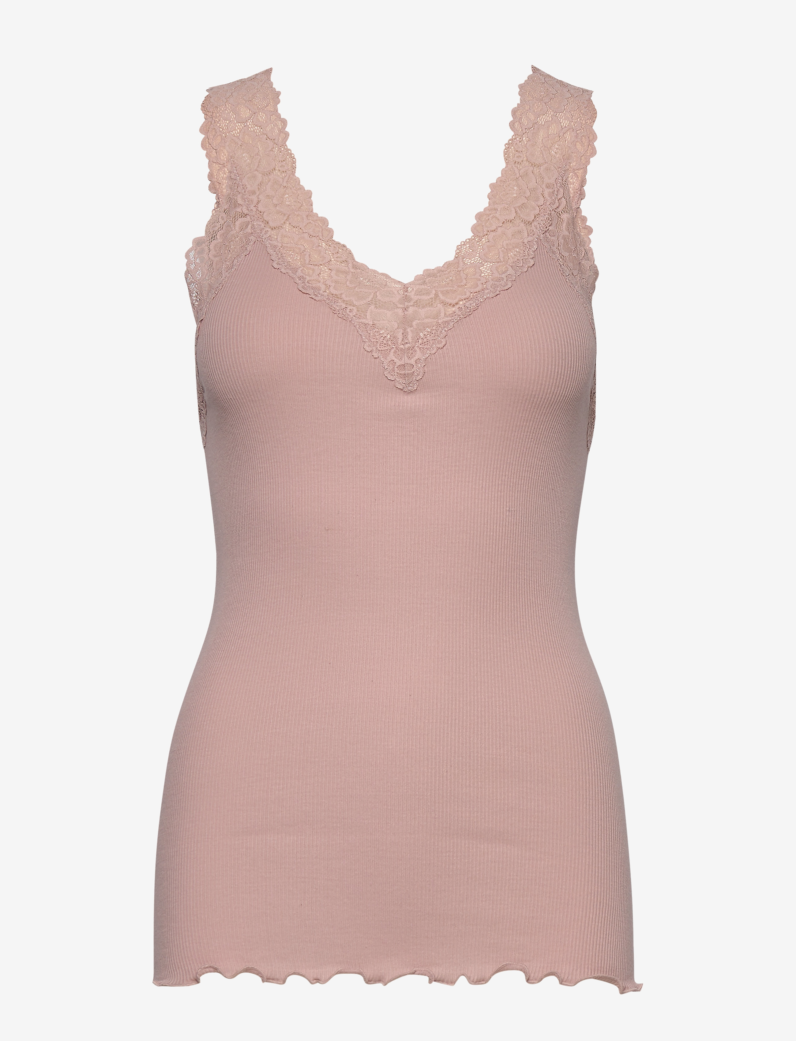 Rosemunde Rwbernadine Organic Cotton Sl Lace Top, XL, T-shirts & Oberteile, Rosa - Sleeveless, Frauen