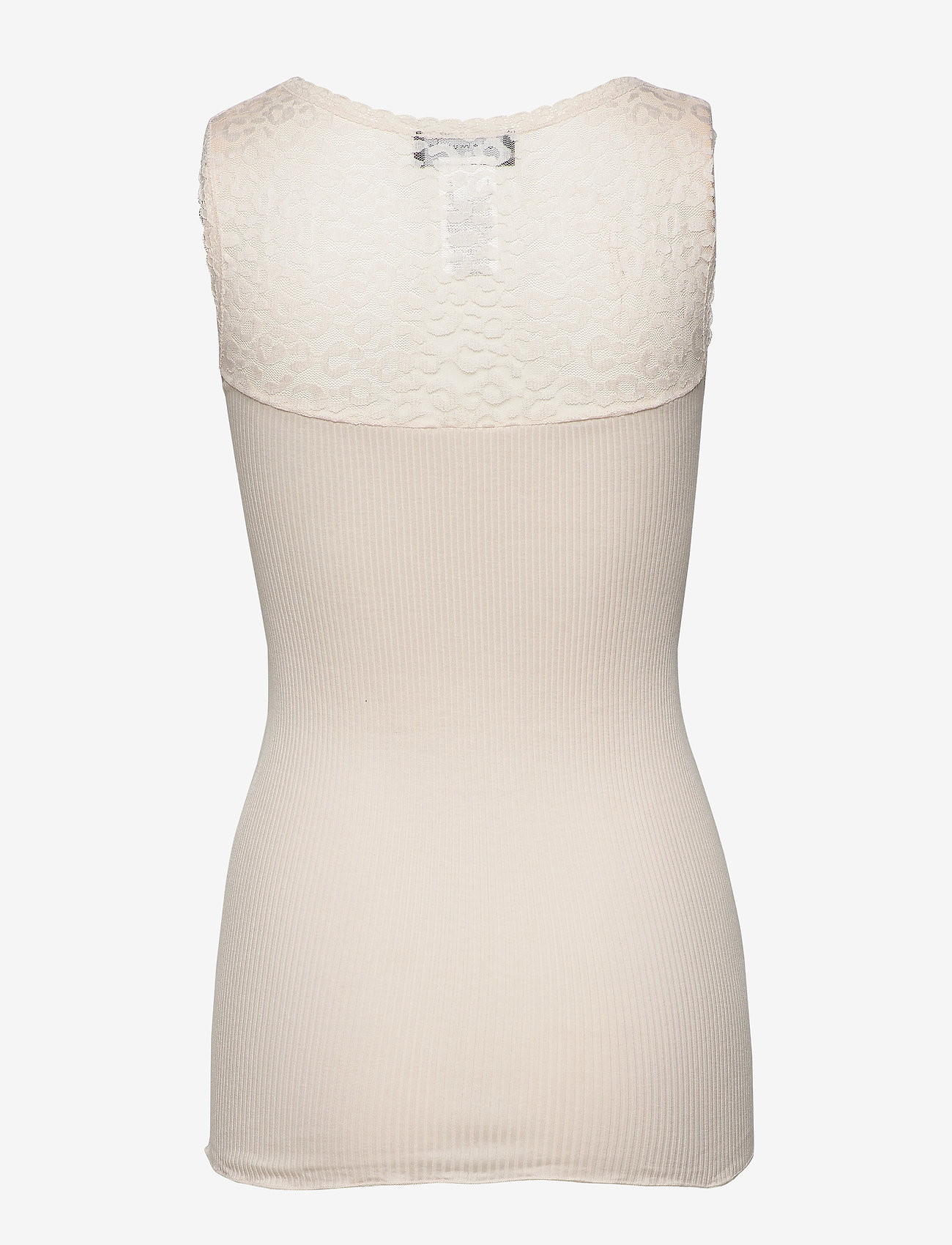 Rosemunde - Silk top regular w/lace - soft powder - 1