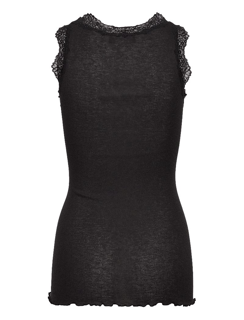 Rosemunde - RWBurlington Wool SL Lace Top - Ärmellose tops - black - 1