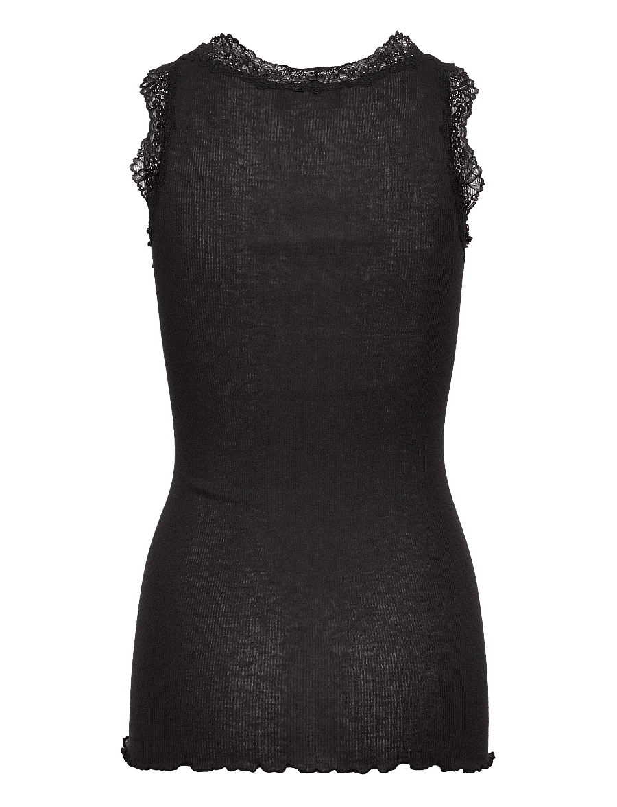Rosemunde - RWBurlington Wool SL Lace Top - Ärmellose tops - black - 1