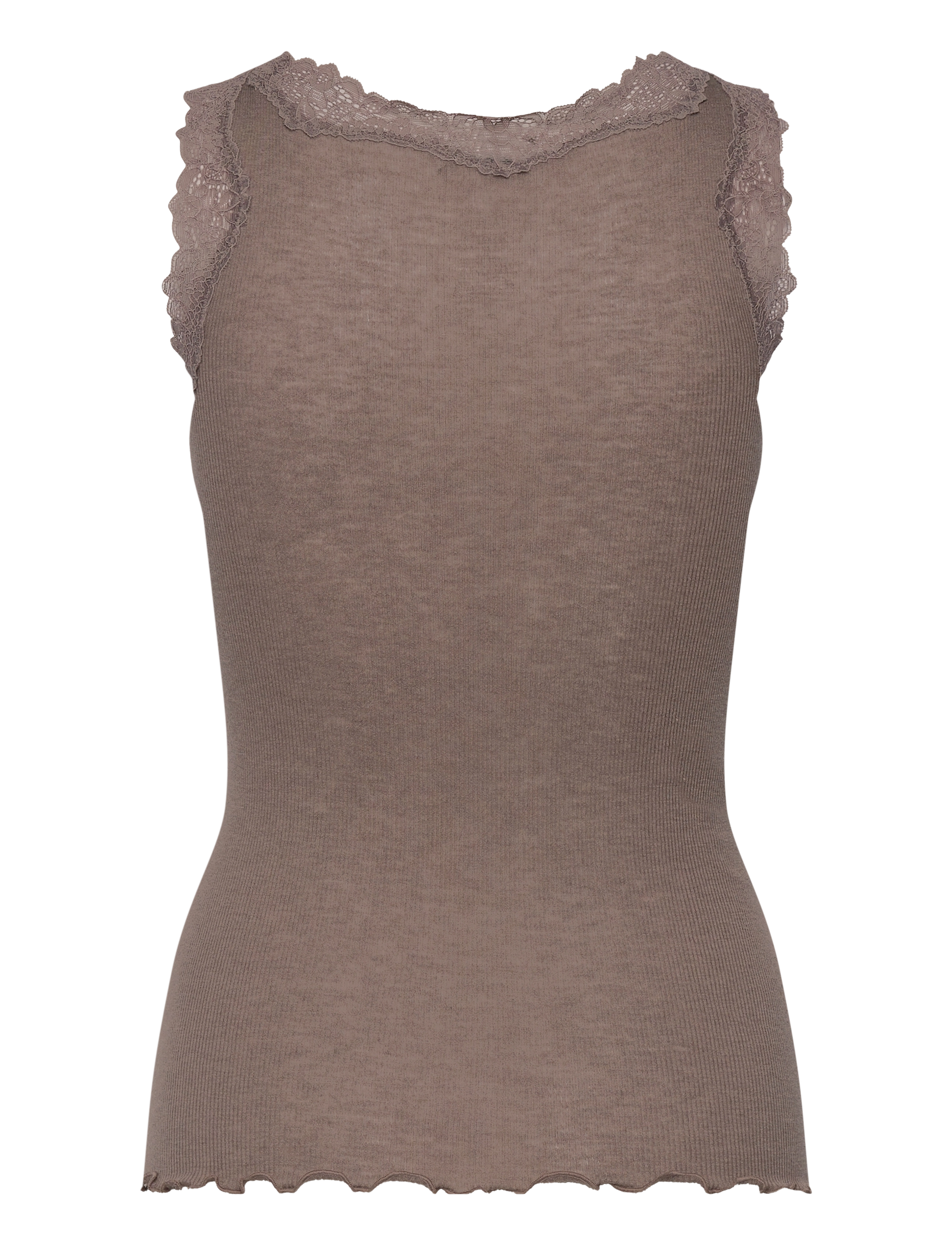 Rosemunde - RWBurlington Wool SL Lace Top - Ärmellose tops - falcon - 1