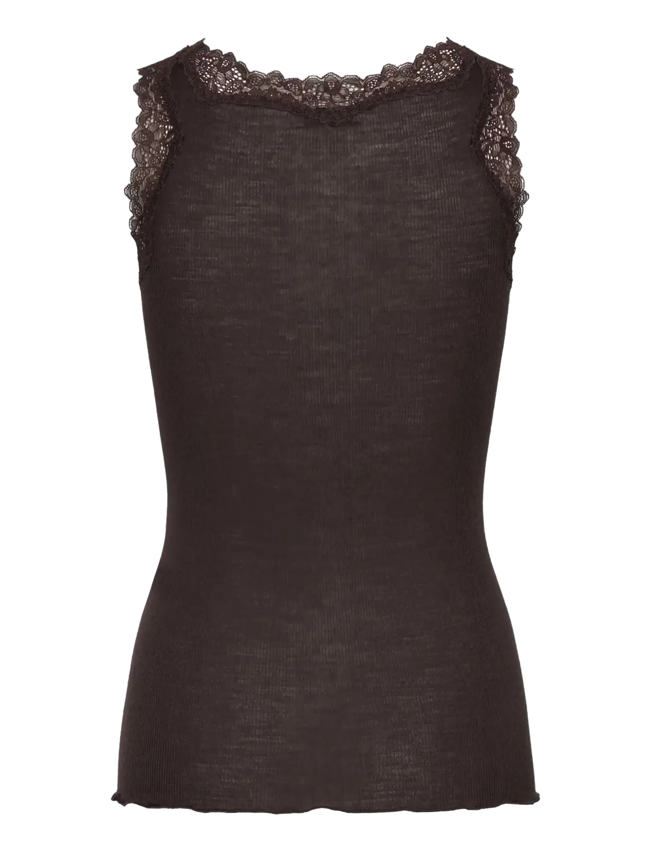 Rosemunde - RWBurlington Wool SL Lace Top - Ärmellose tops - mole - 1