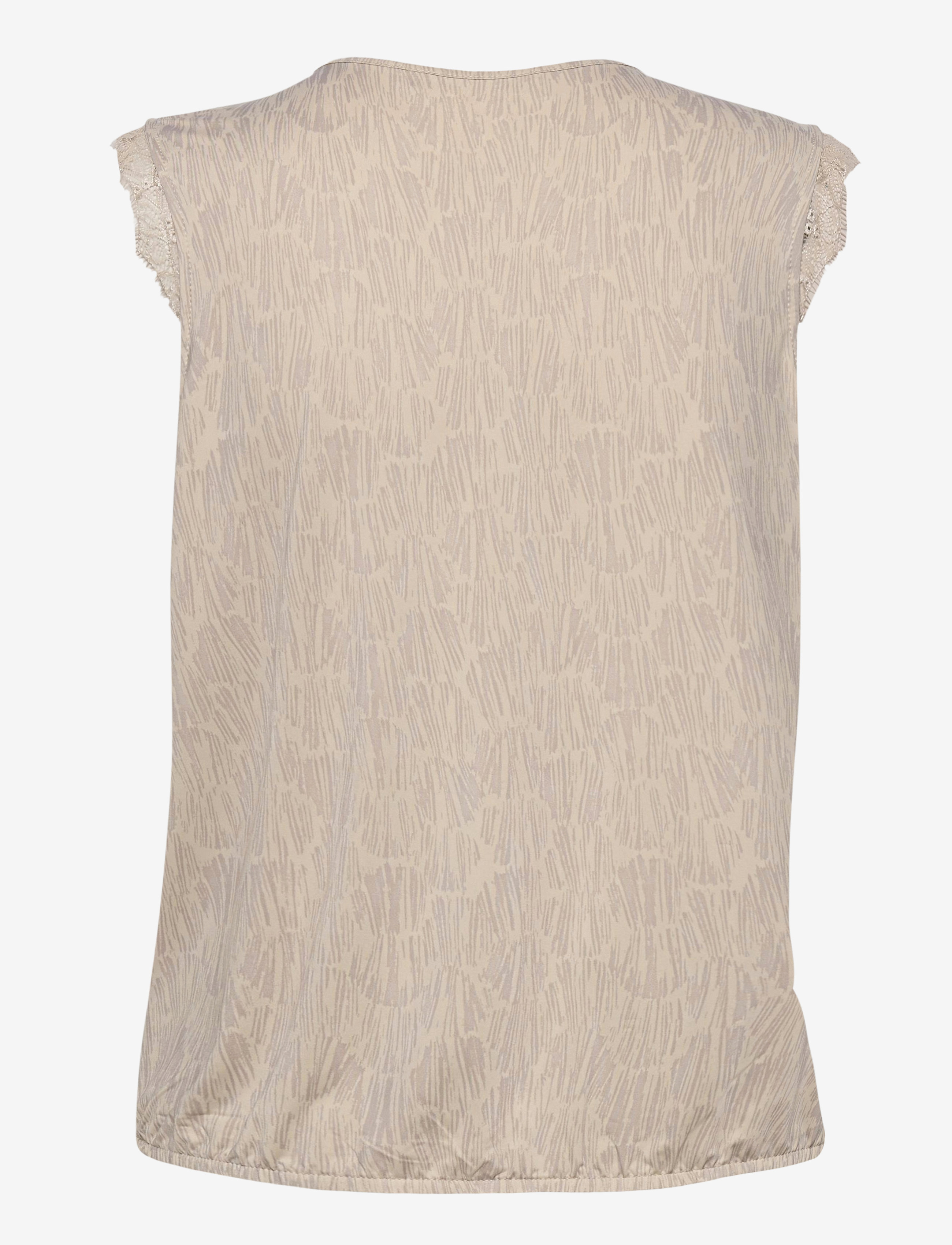 Rosemunde - Top - misty sand sketch print - 2
