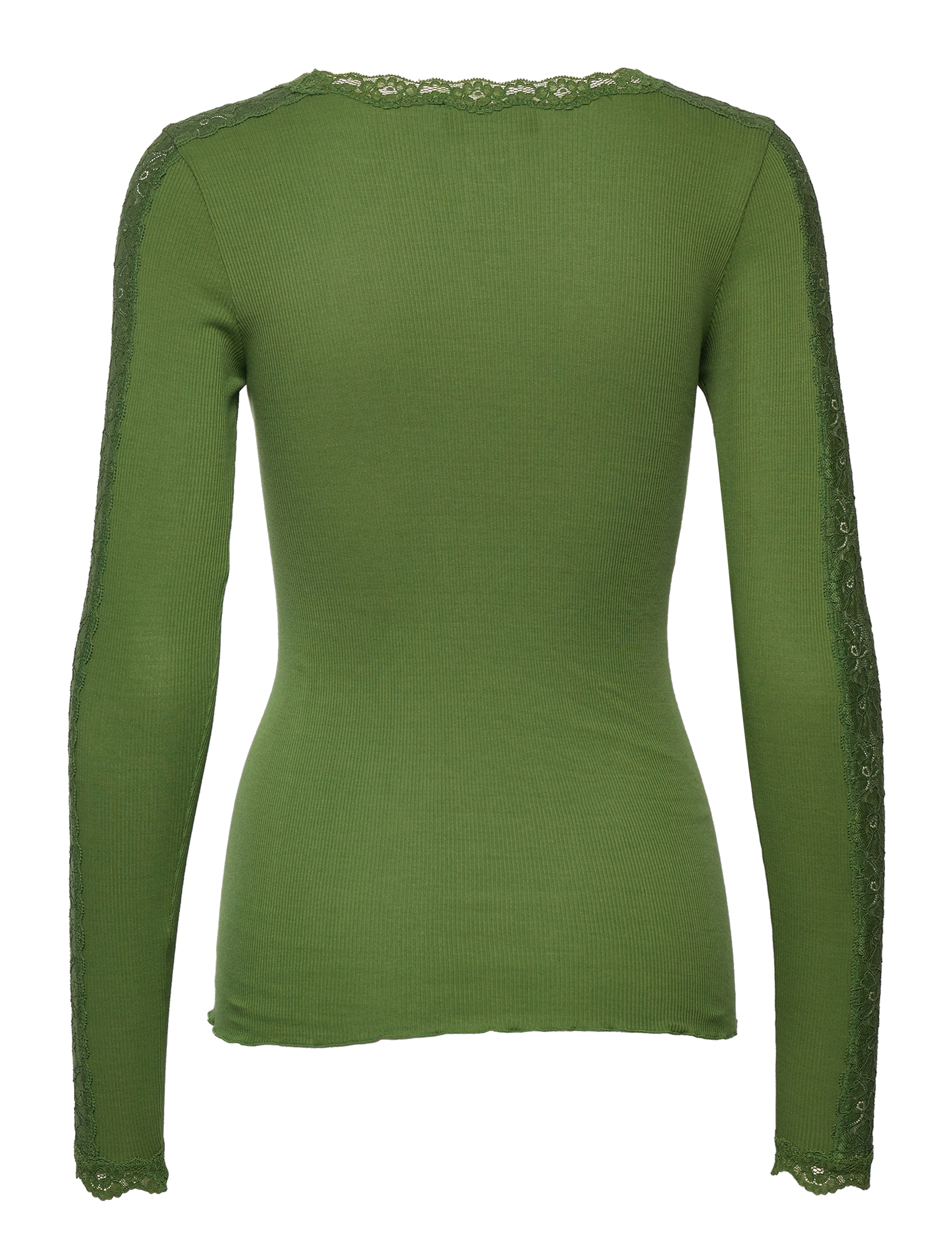 Rosemunde - RWBernadine Organic LS O-neck Lace - forest elf - 1