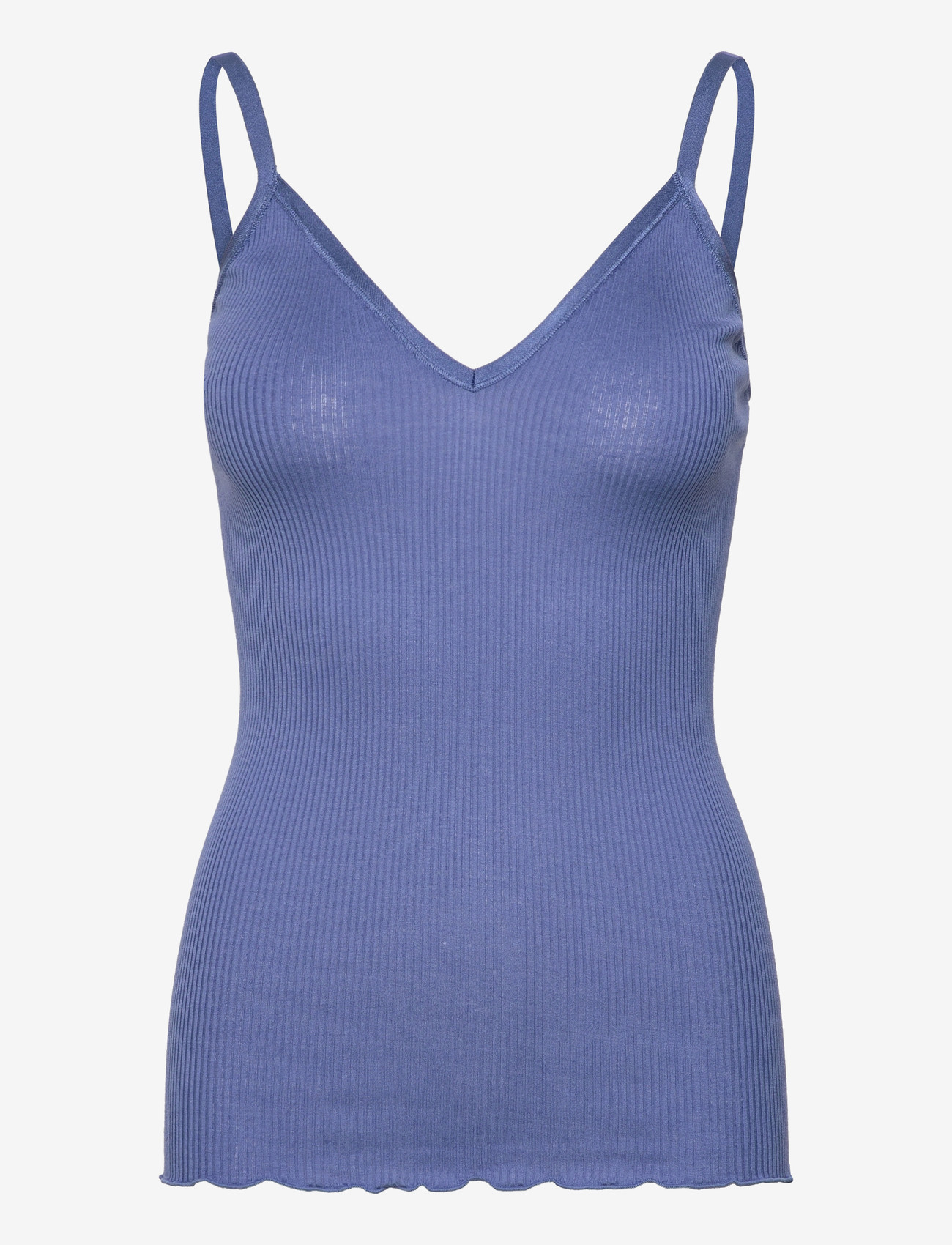 Rosemunde - RWBelle Silk SL V-neck Elastic Top - Ärmellose tops - dutch blue - 1