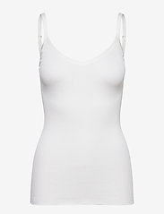 Rosemunde - Silk strap top w/ elastic band - mouwloze tops - new white - 0