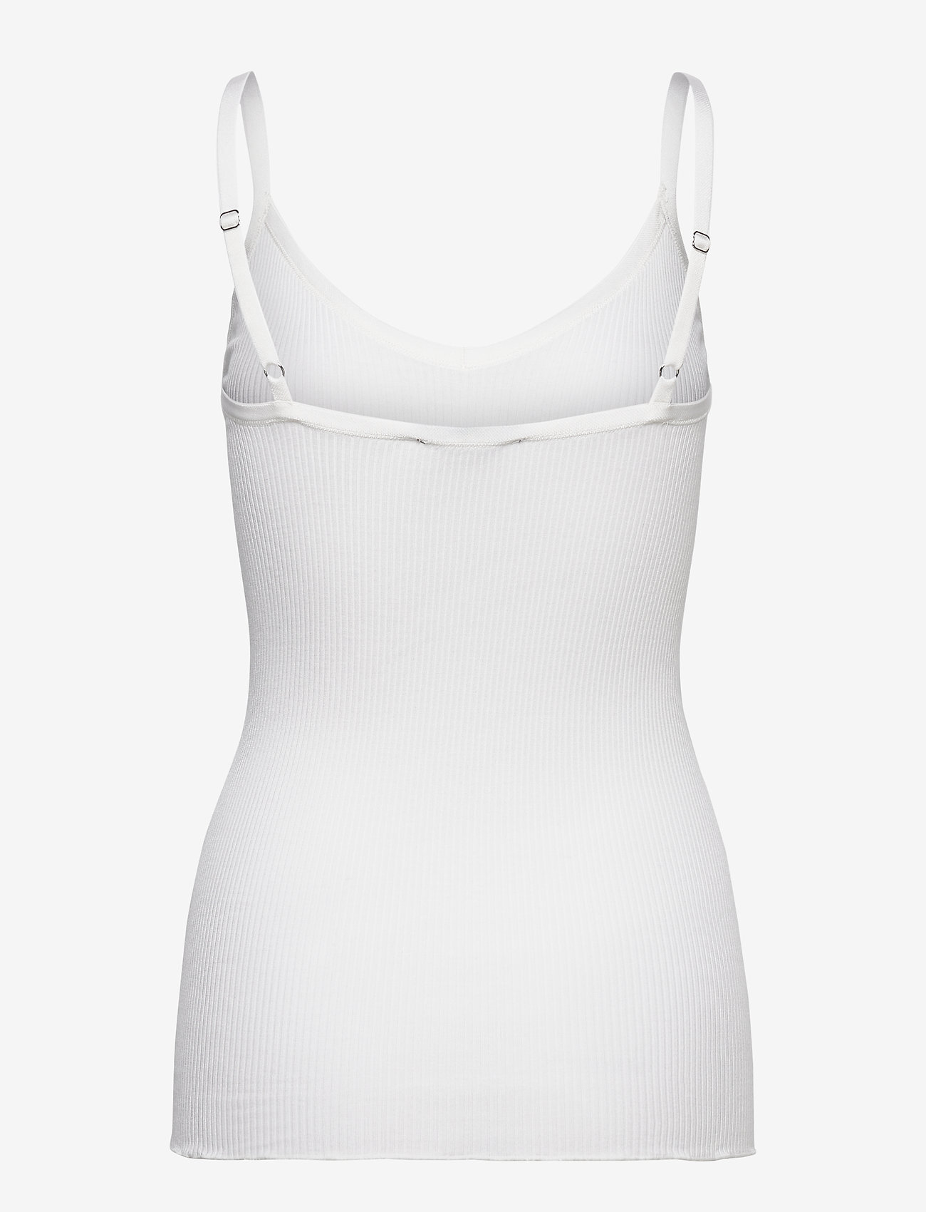 Rosemunde - Silk strap top w/ elastic band - mouwloze tops - new white - 1