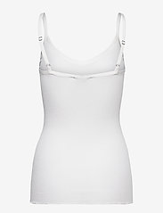 Rosemunde - Silk strap top w/ elastic band - mouwloze tops - new white - 1